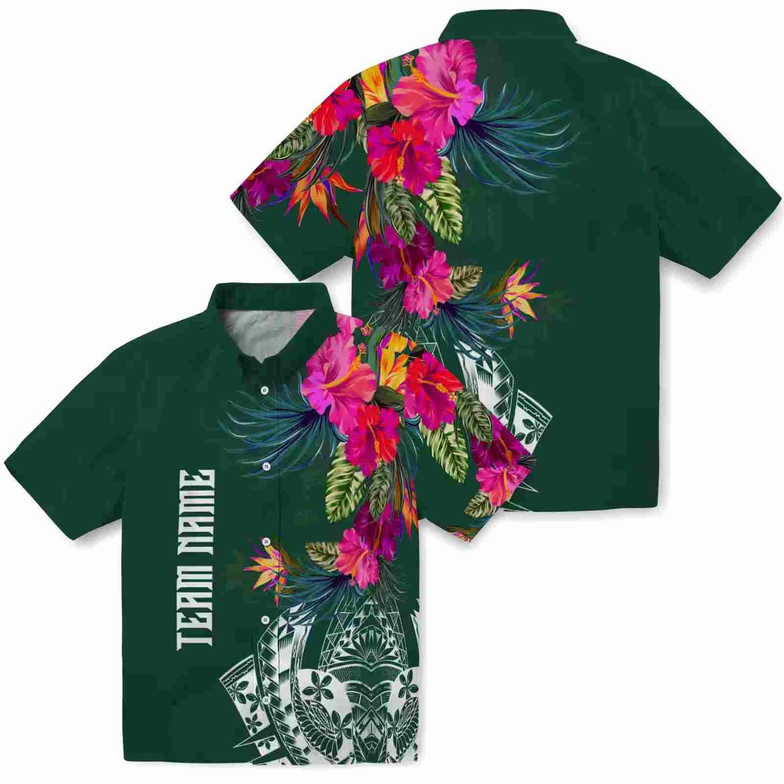 baylor bears floral polynesian green hawaiian shirt high quality