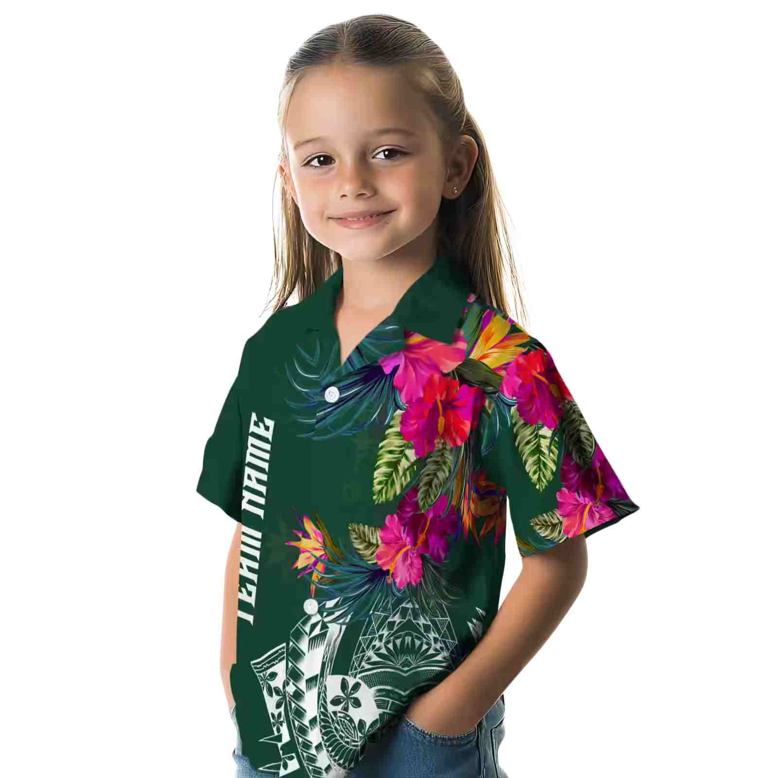 baylor bears floral polynesian green hawaiian shirt premium grade