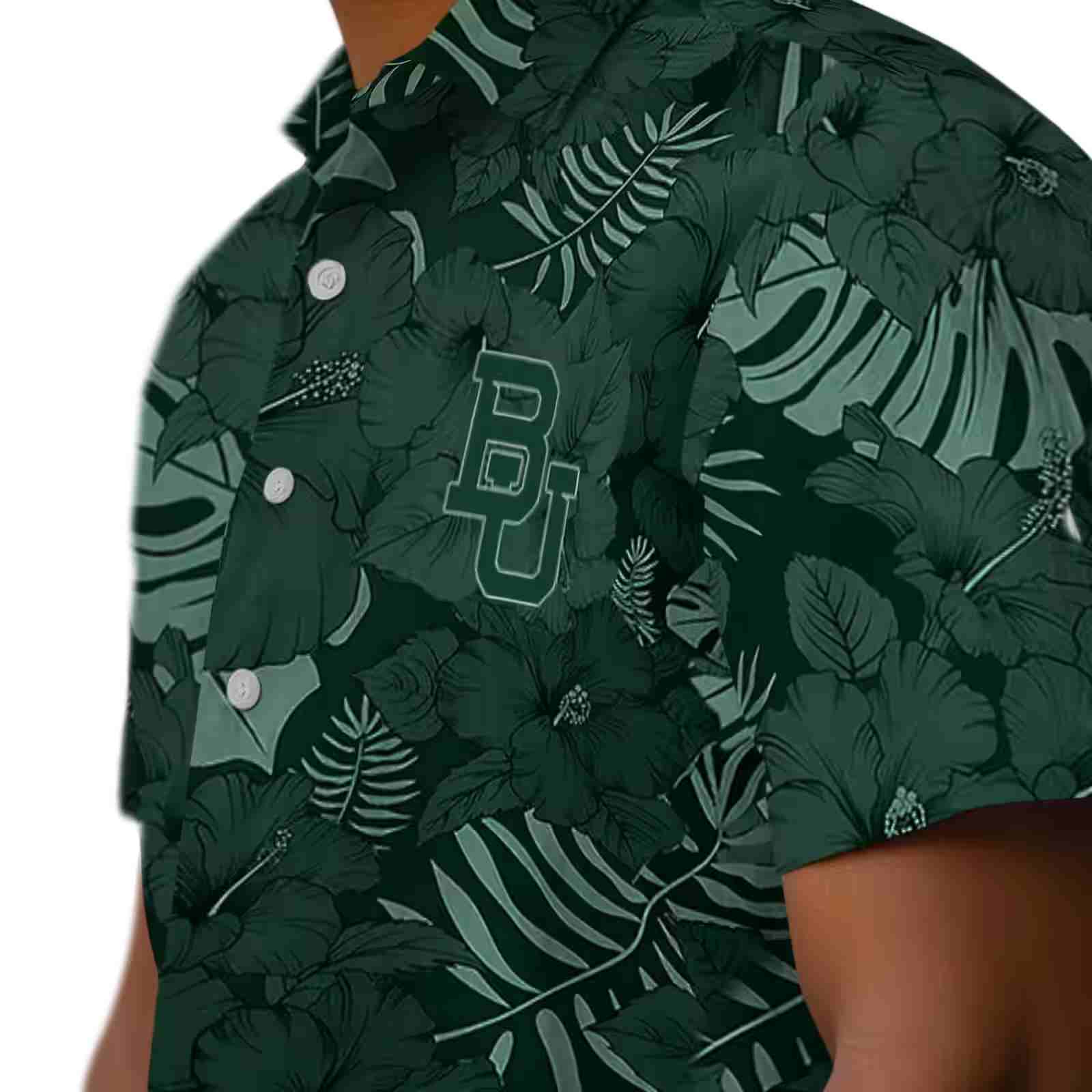 baylor bears jungle vibes green hawaiian shirt trendy