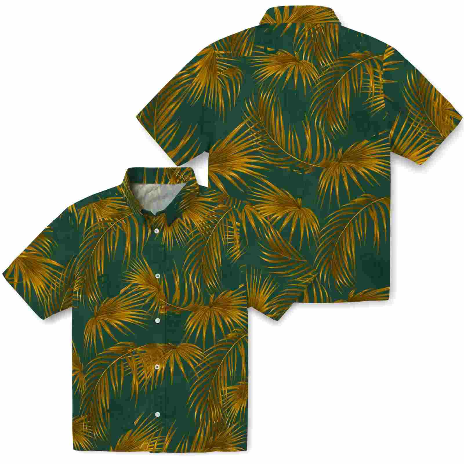 baylor bears leafy palms green hawaiian shirt high quality