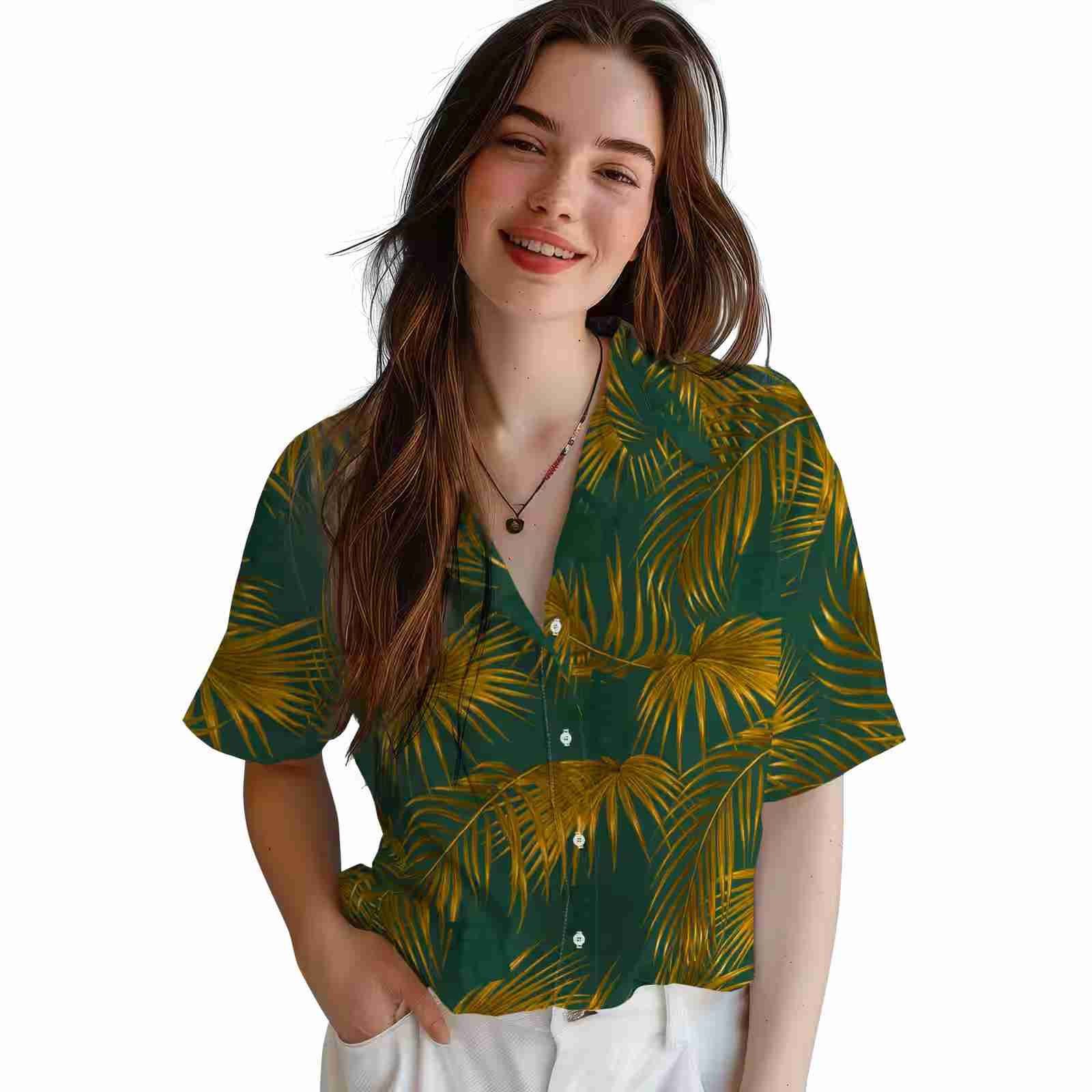 baylor bears leafy palms green hawaiian shirt latest model