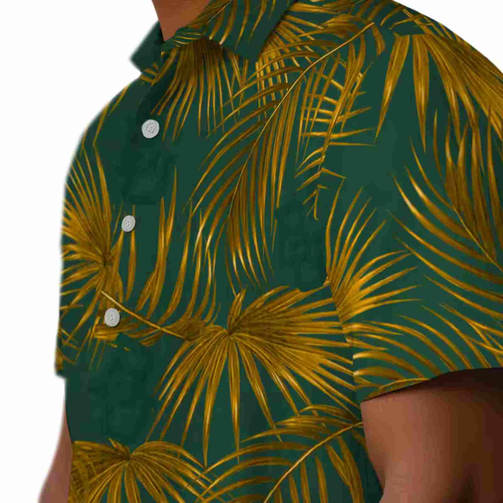 baylor bears leafy palms green hawaiian shirt trendy