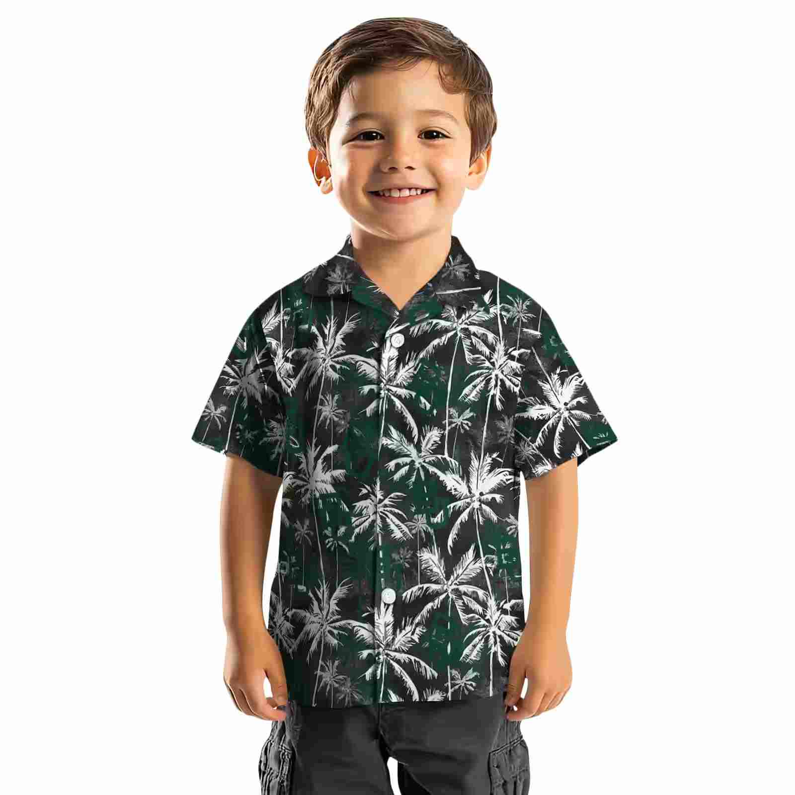 baylor bears palm pattern green black hawaiian shirt top rated