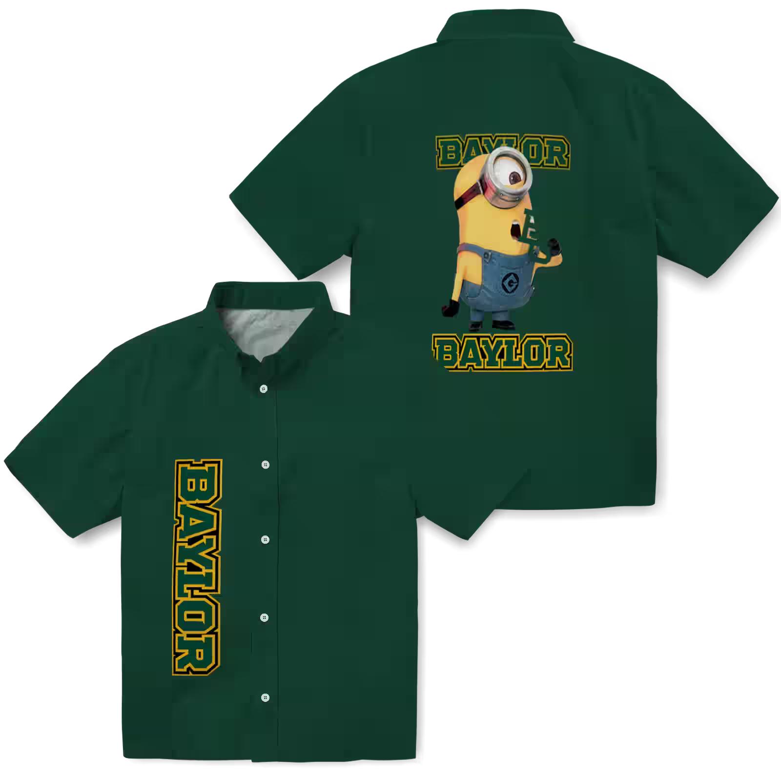 baylor bears stuart minion green hawaiian shirt high quality