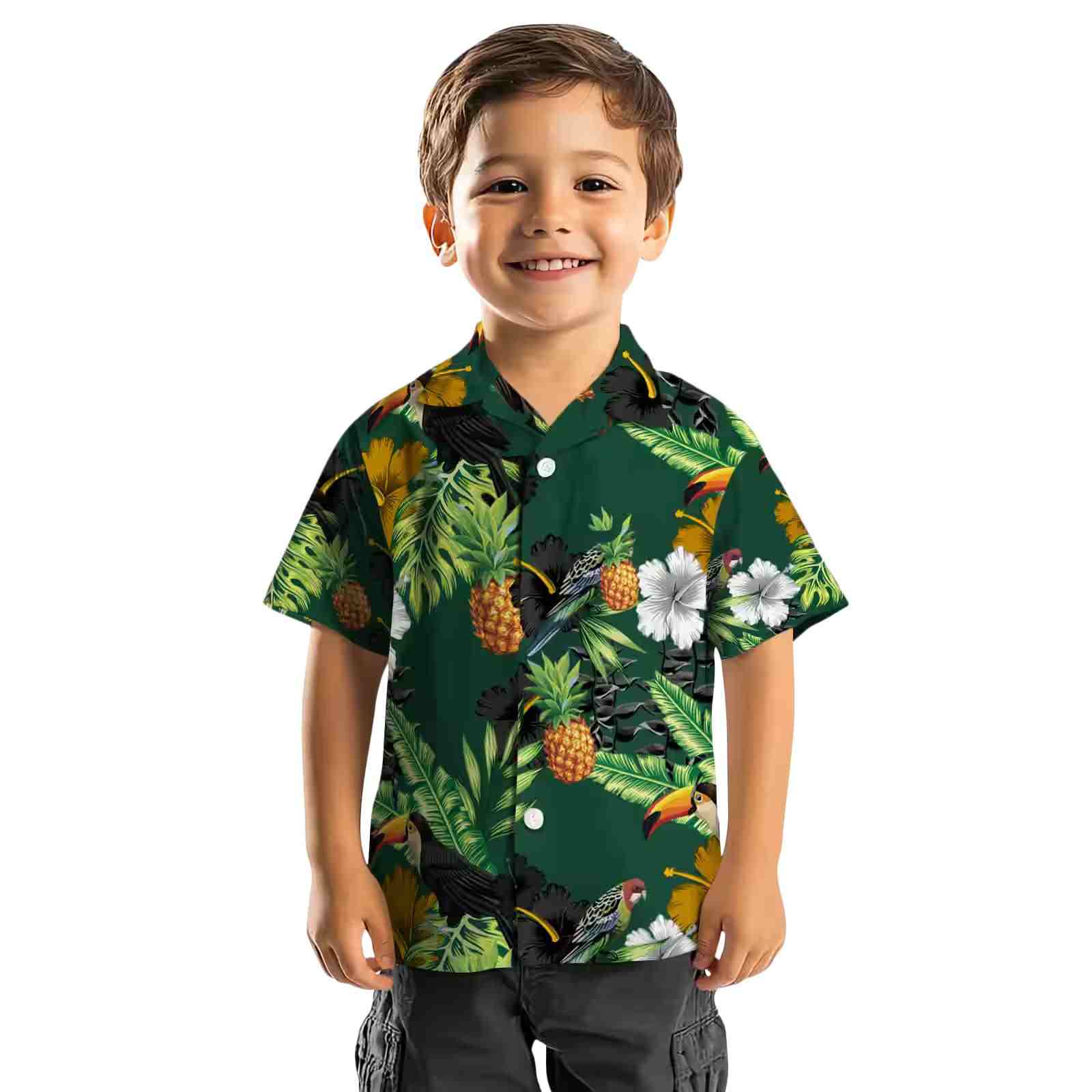 baylor bears toucan hibiscus pineapple green hawaiian shirt top rated