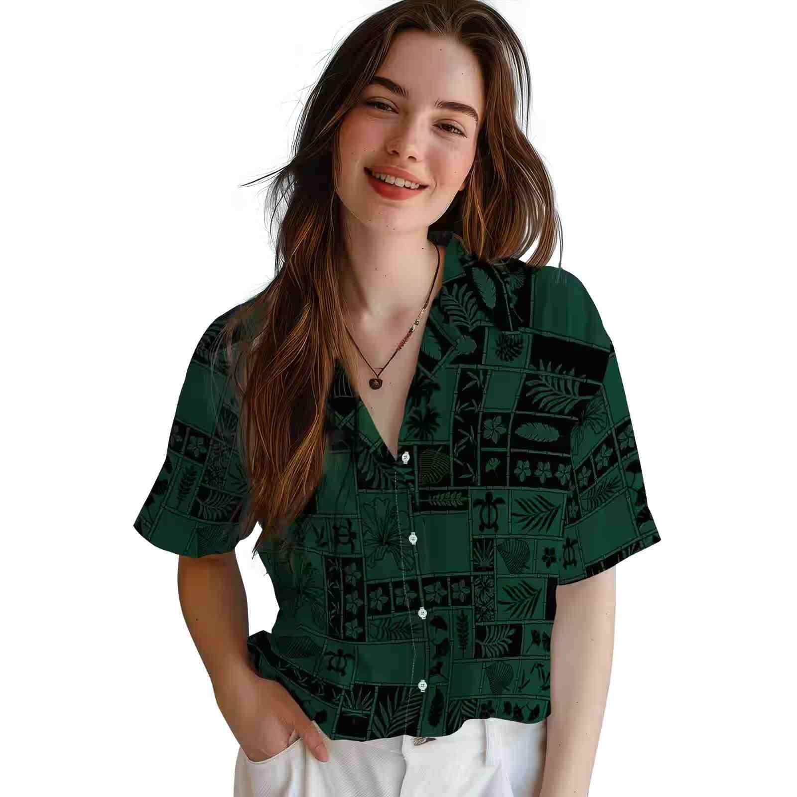 baylor bears tropical patchwork green black hawaiian shirt latest model