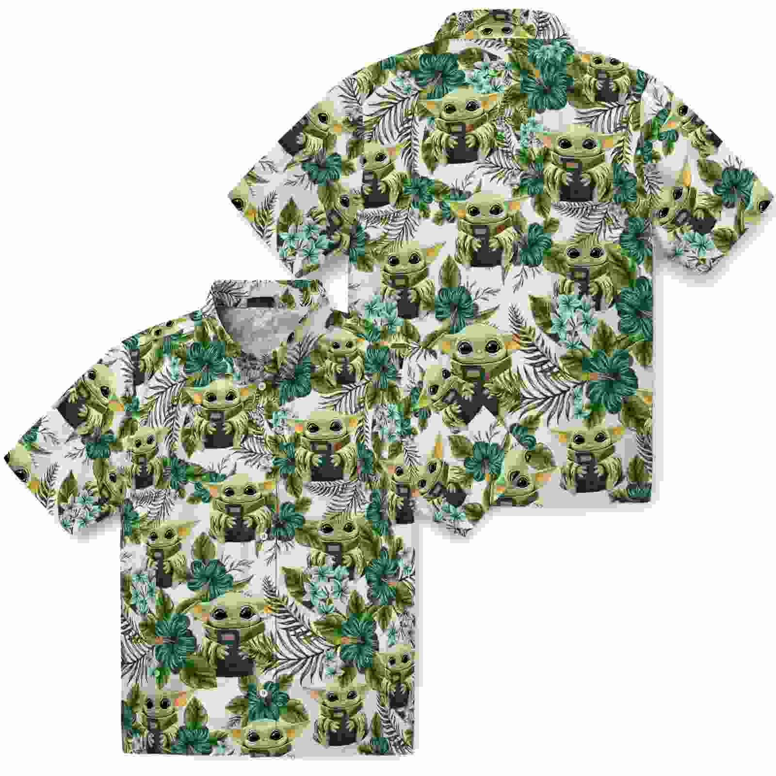 baylor bears tropical yoda green hawaiian shirt high quality