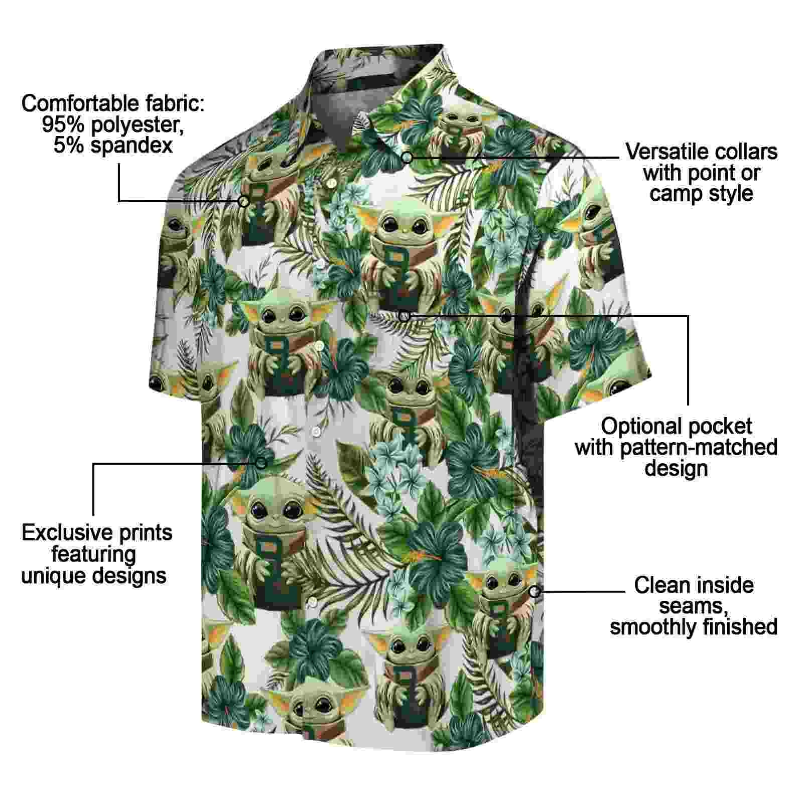 baylor bears tropical yoda green hawaiian shirt new arrival