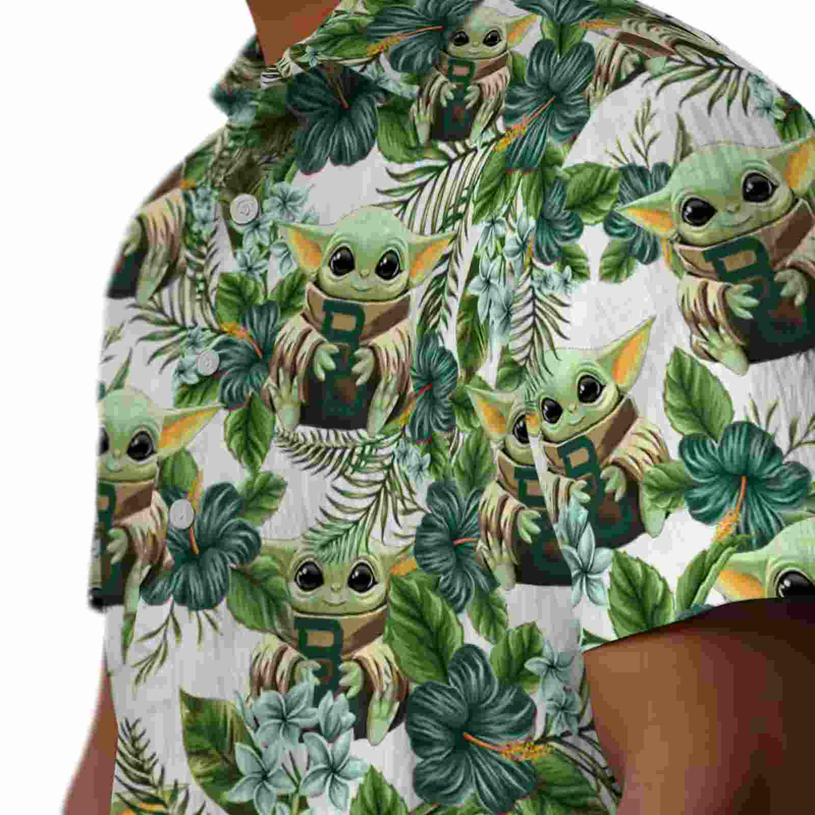 baylor bears tropical yoda green hawaiian shirt trendy