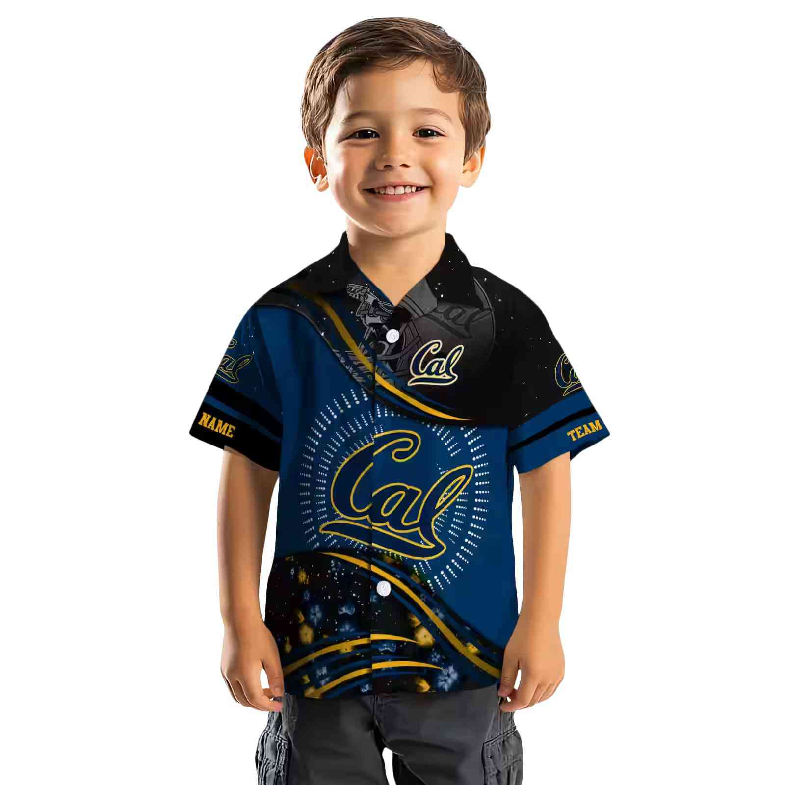 california golden bears football wave blue black hawaiian shirt top rated