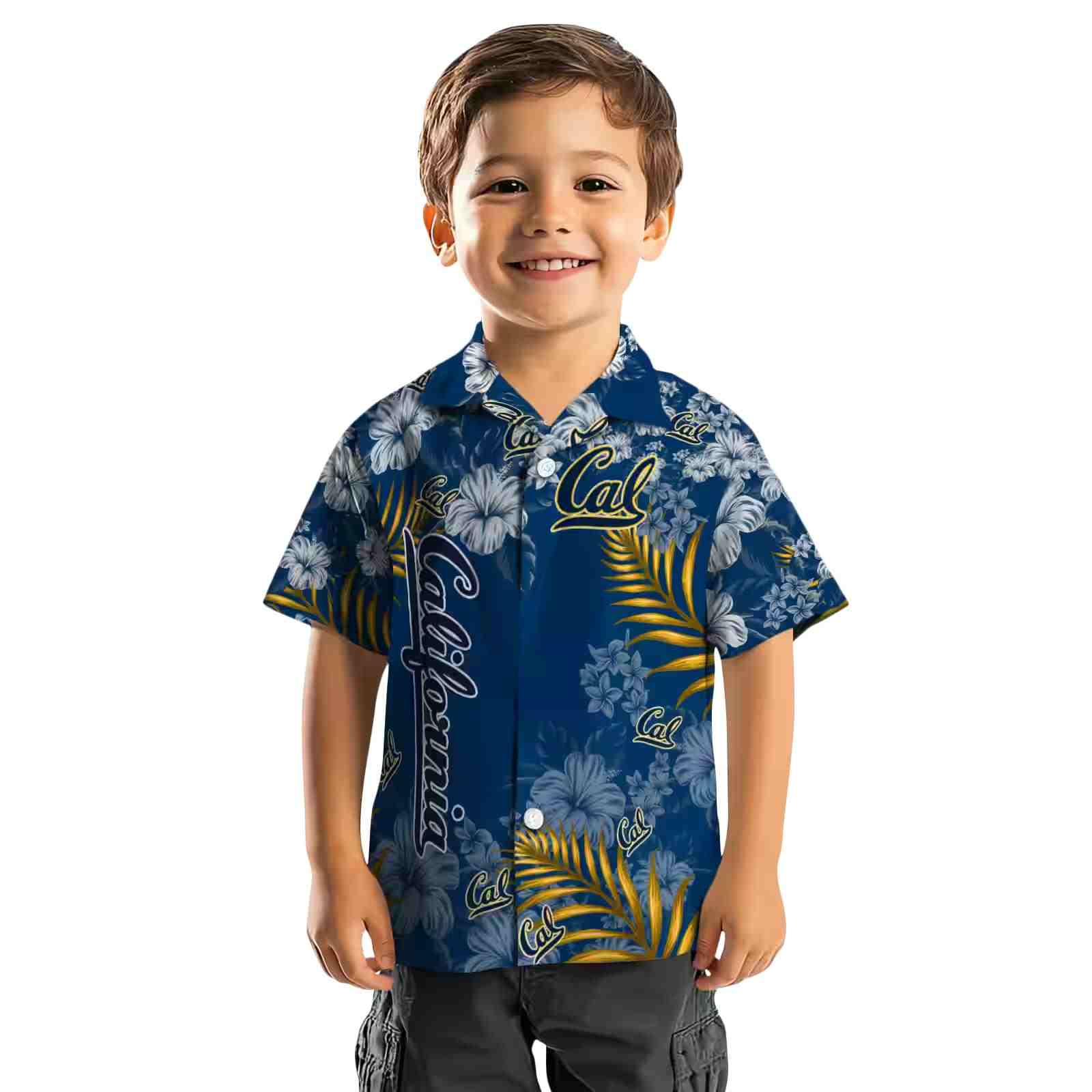 california golden bears hibiscus print blue hawaiian shirt top rated