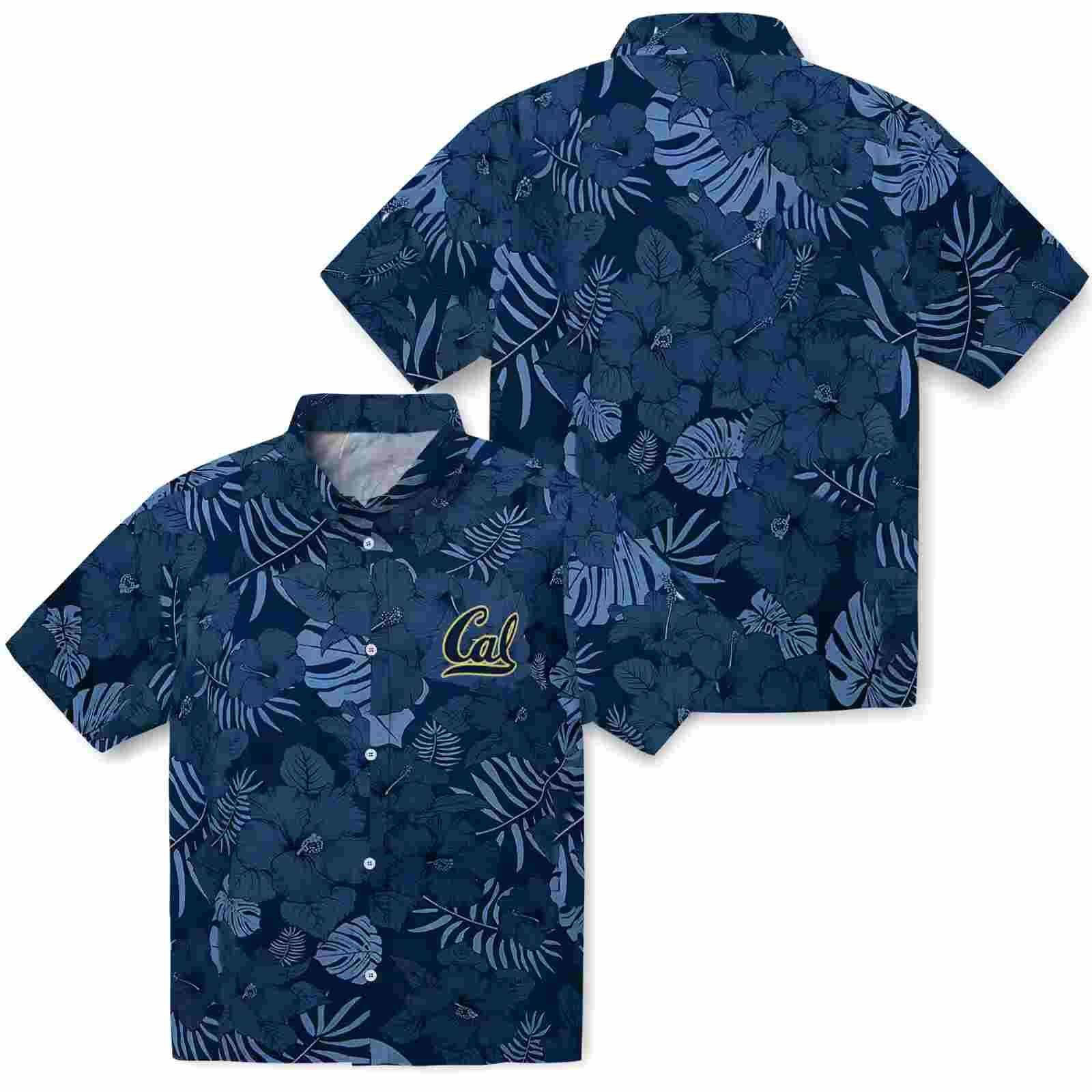 california golden bears jungle vibes blue hawaiian shirt high quality