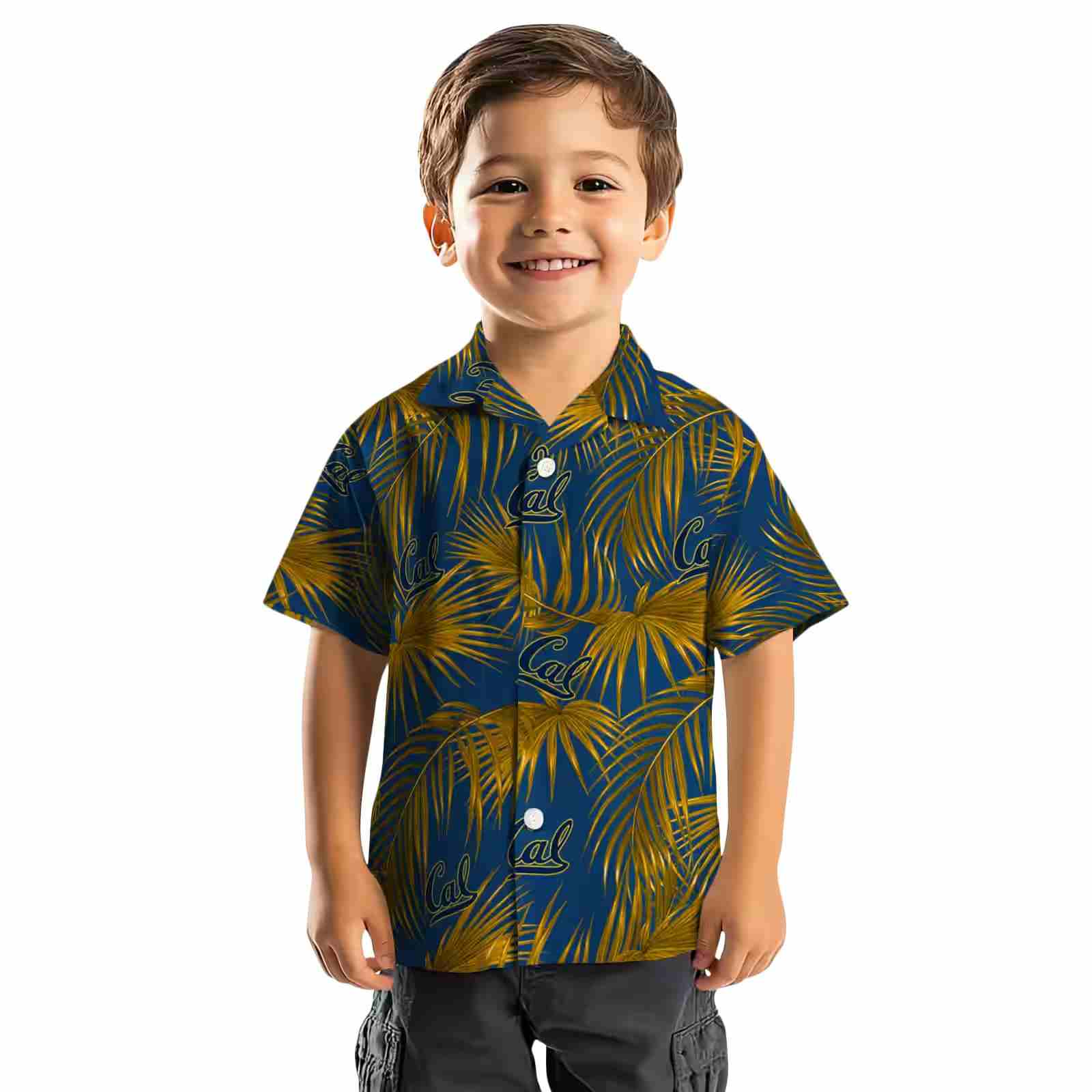 california golden bears leafy palms blue hawaiian shirt top rated