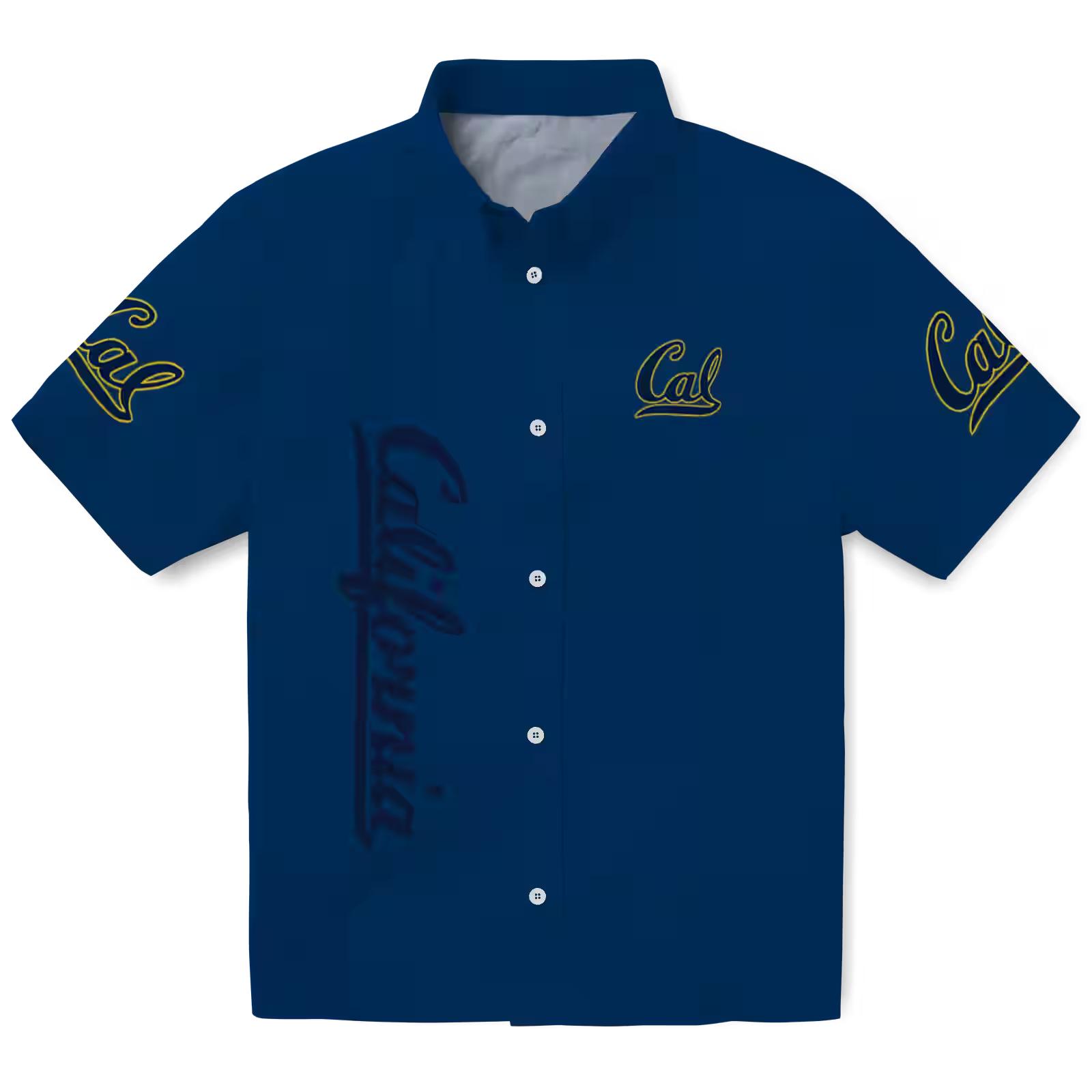 California Golden Bears Stuart Minion Blue Hawaiian Shirt