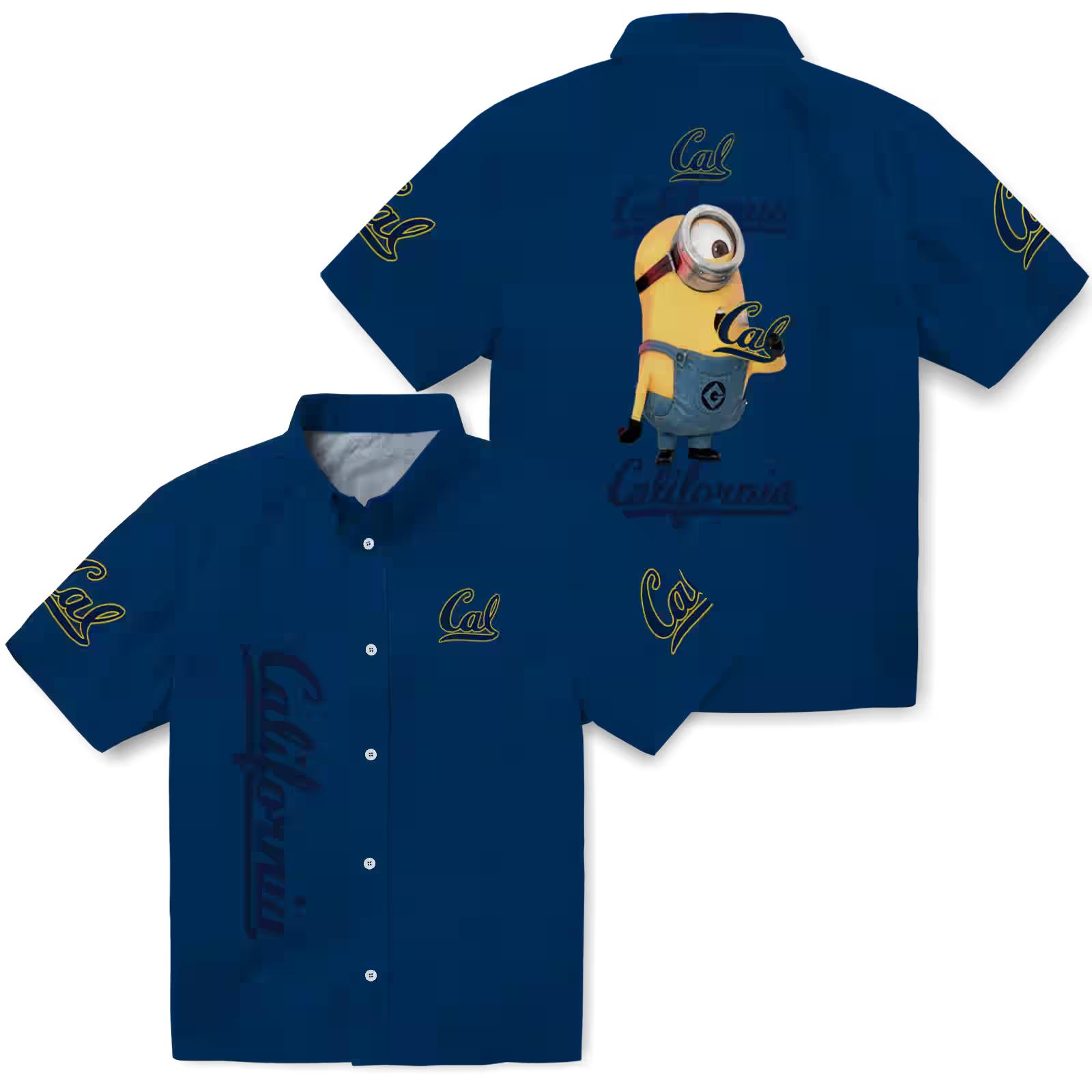 california golden bears stuart minion blue hawaiian shirt high quality