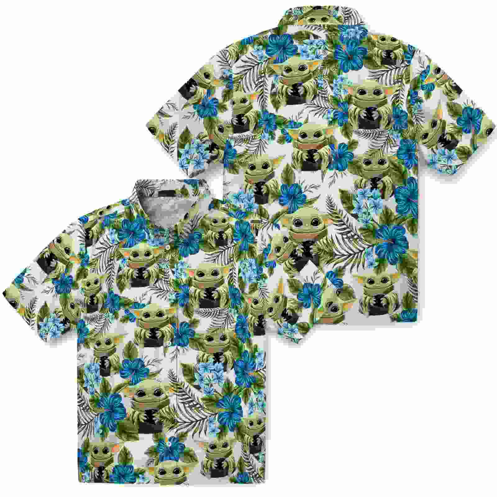 carolina panthers tropical yoda green hawaiian shirt high quality