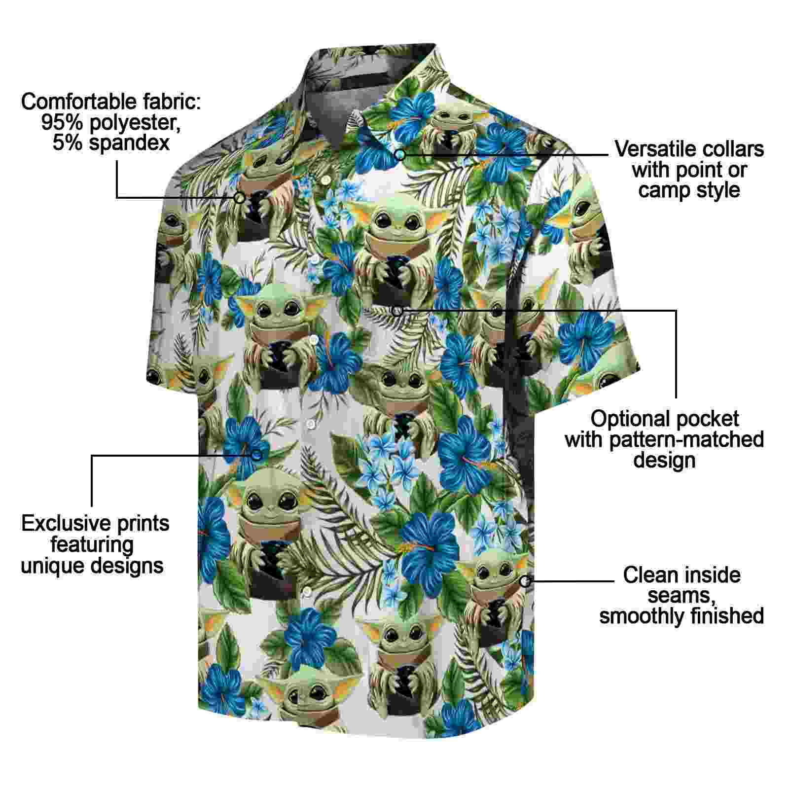 carolina panthers tropical yoda green hawaiian shirt new arrival