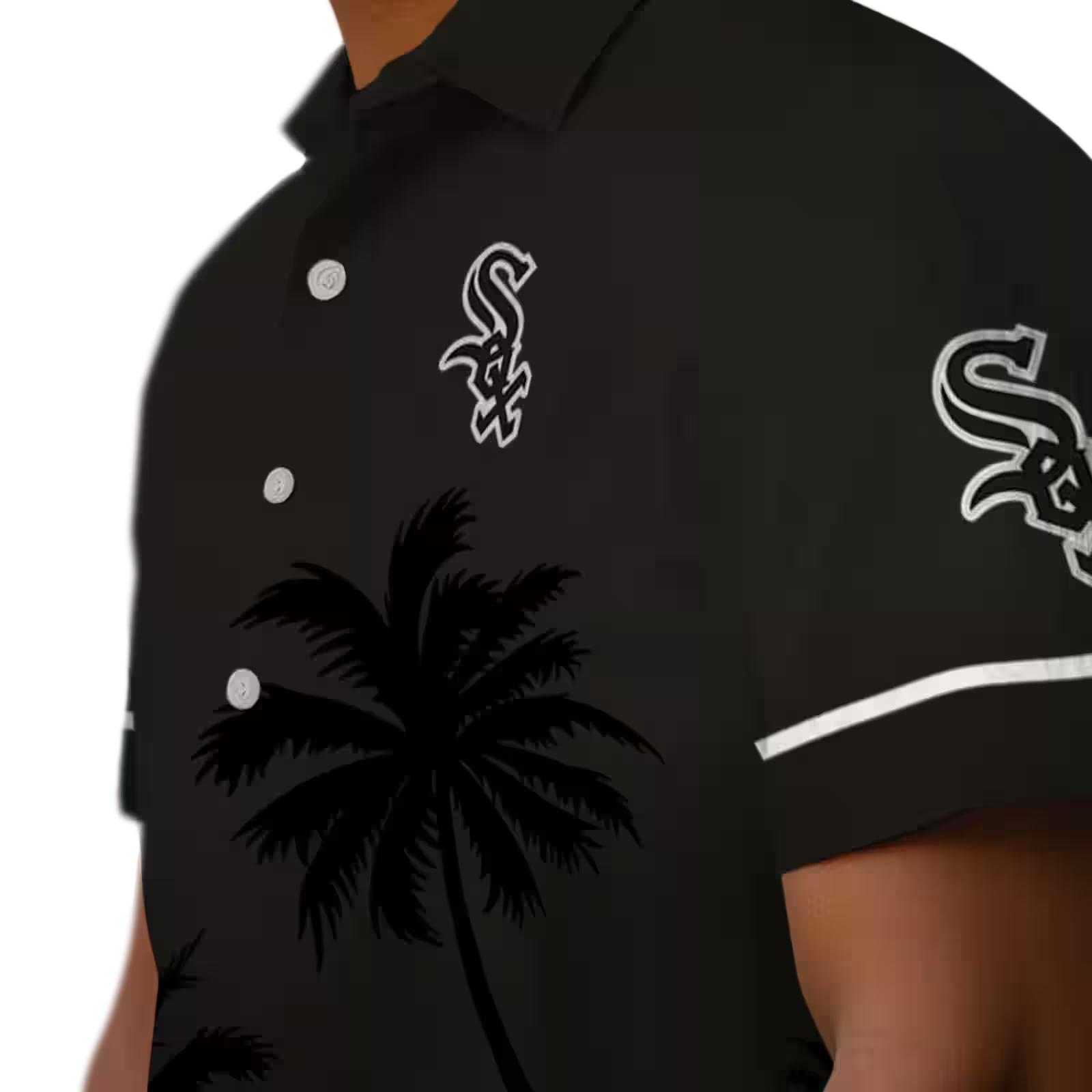 chicago white sox beach sunset black hawaiian shirt trendy