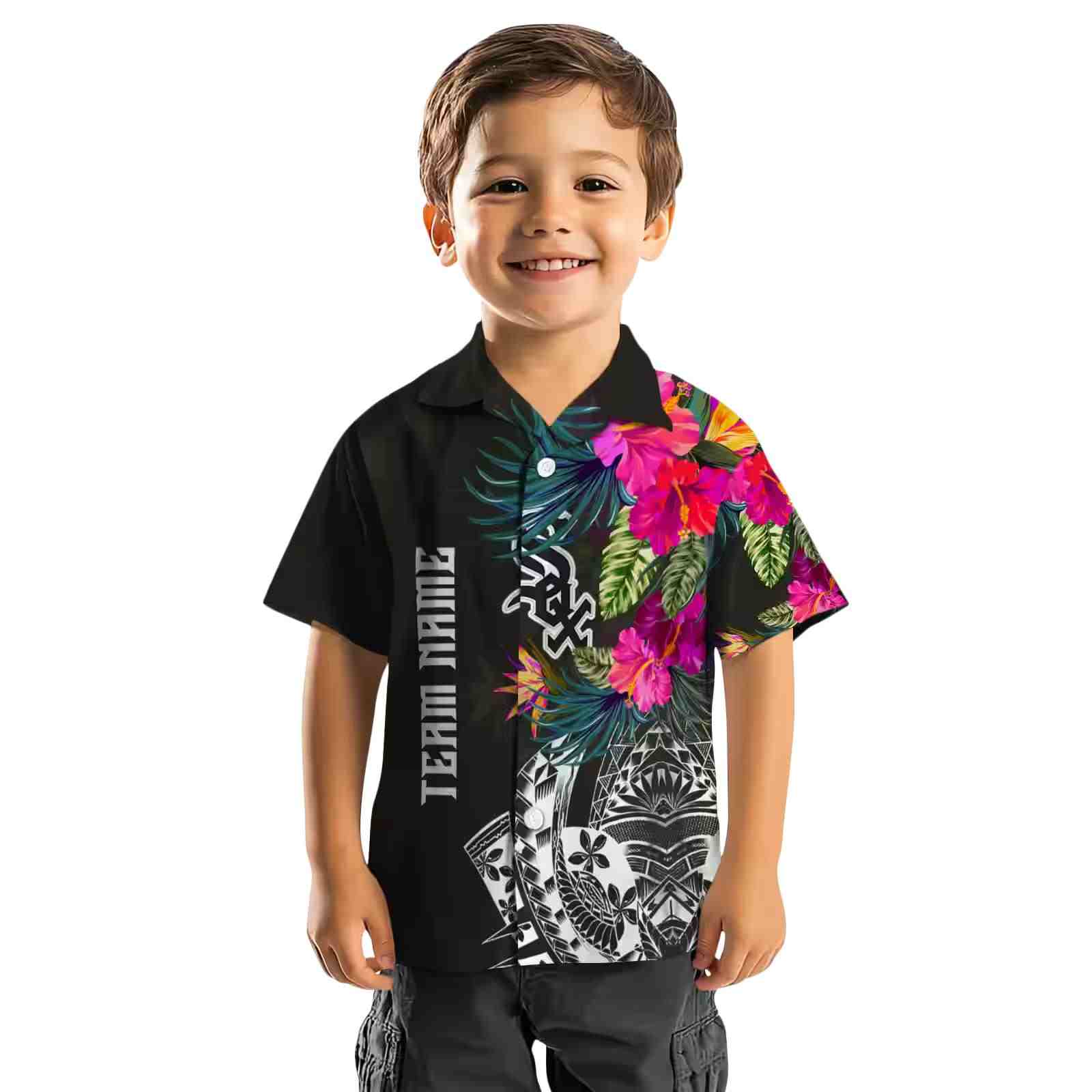 chicago white sox floral polynesian black hawaiian shirt top rated