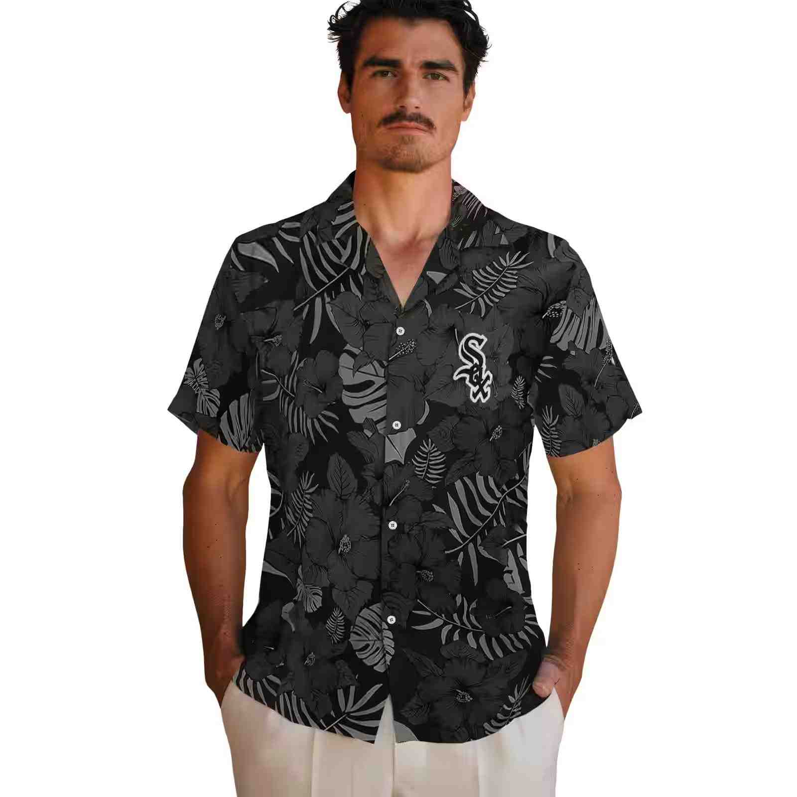 chicago white sox jungle vibes black hawaiian shirt fashion forward