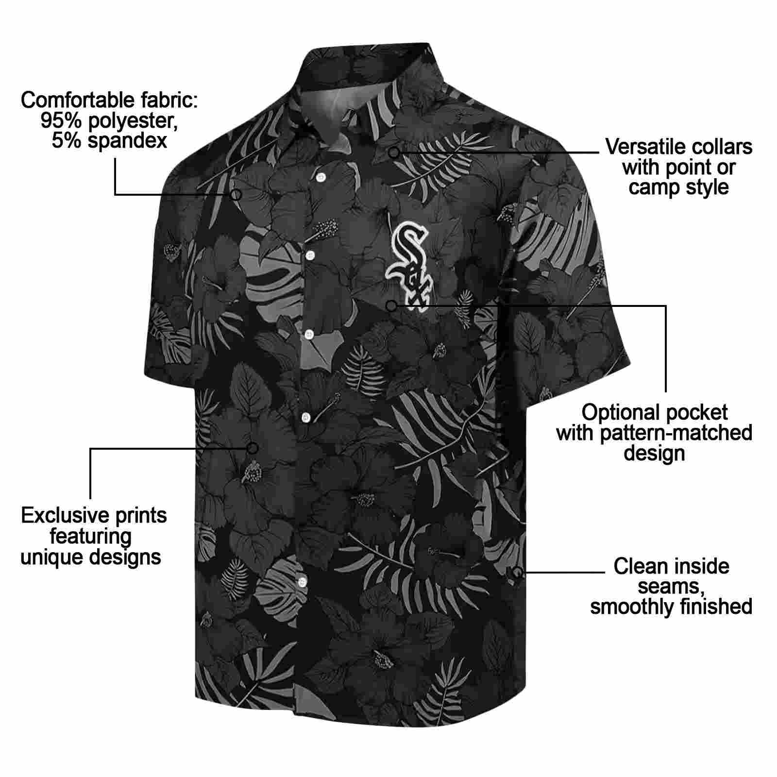 chicago white sox jungle vibes black hawaiian shirt new arrival