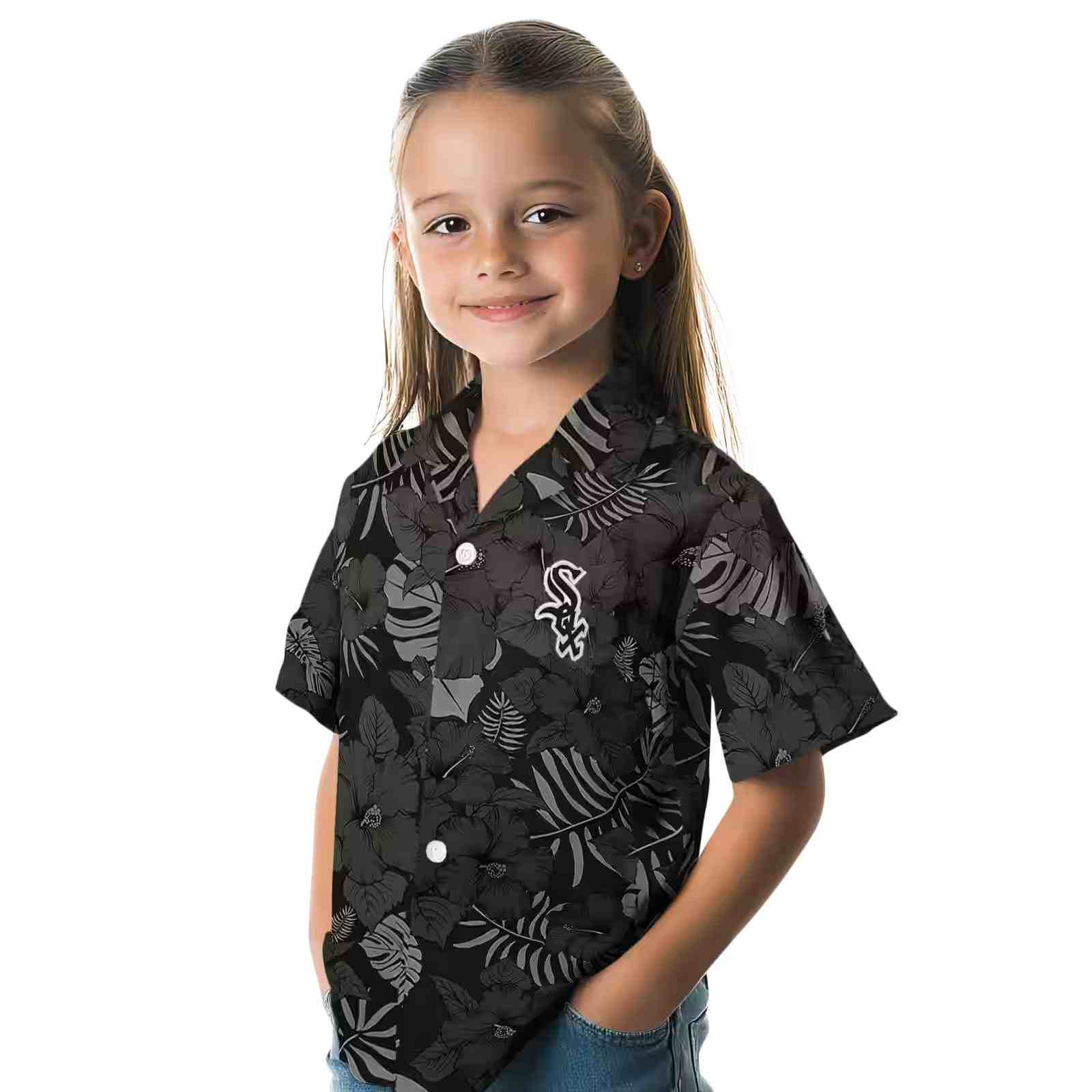 chicago white sox jungle vibes black hawaiian shirt premium grade