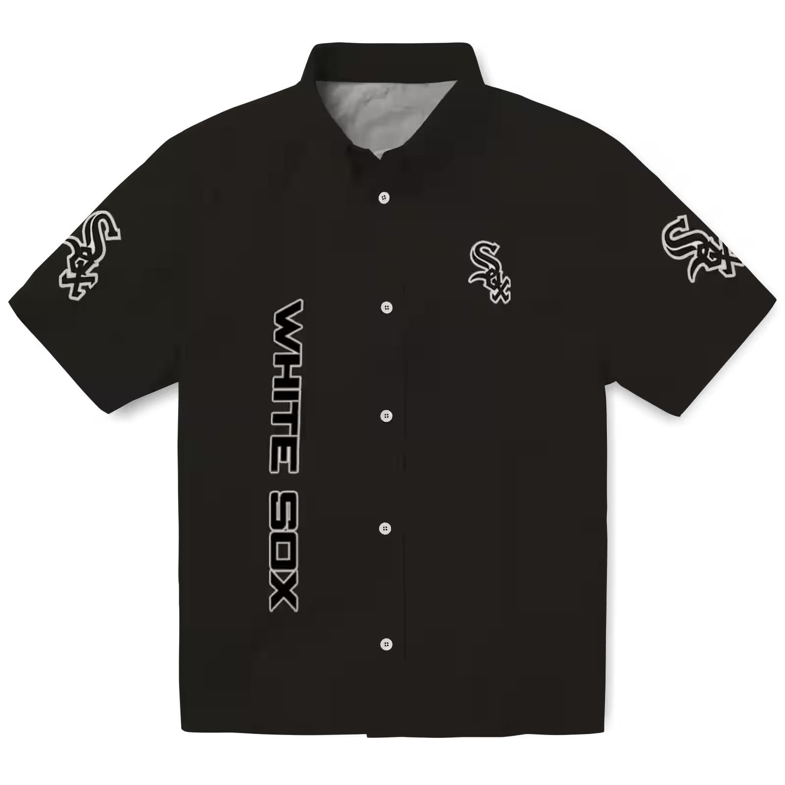 Chicago White Sox Stuart Minion Black Hawaiian Shirt