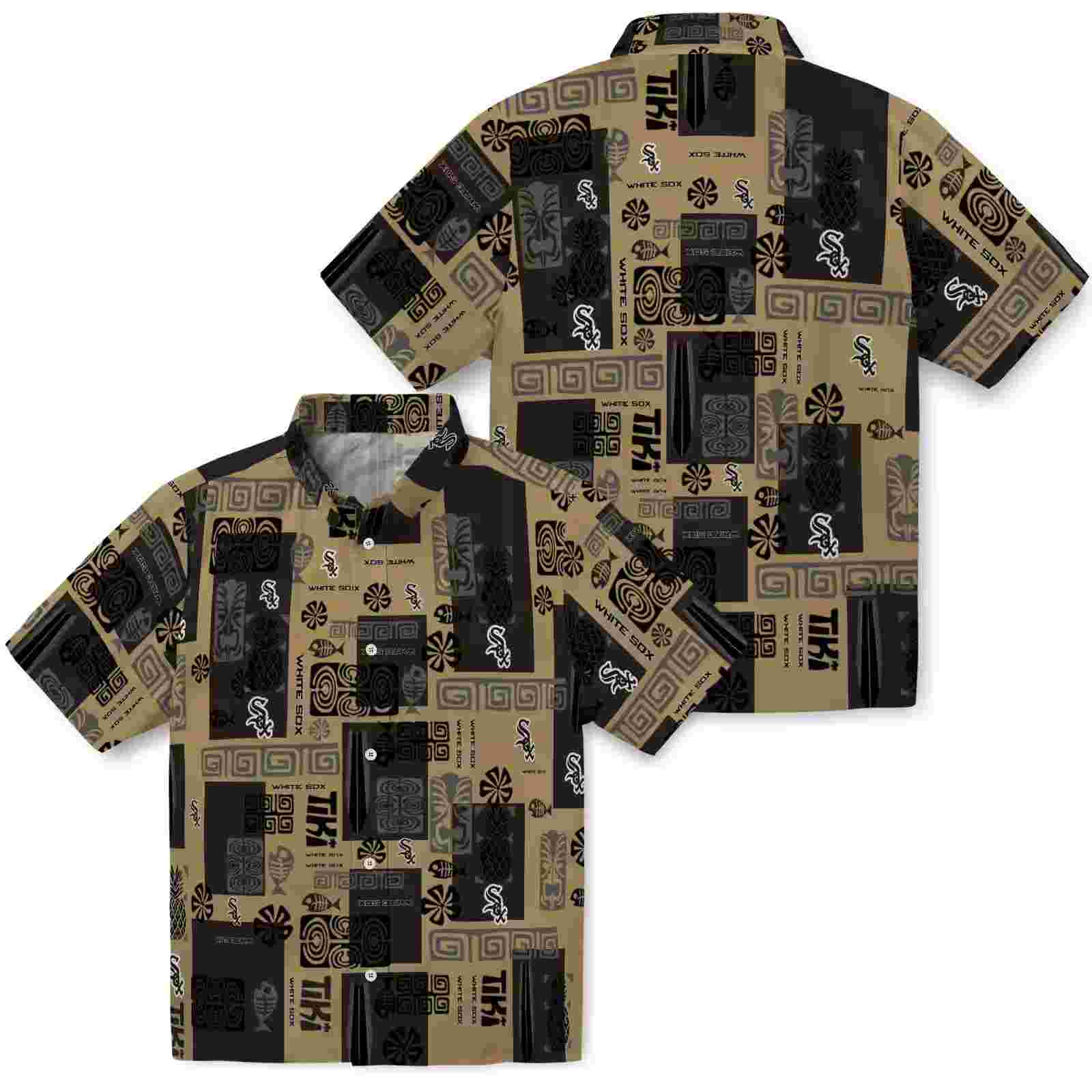 chicago white sox tribal symbols black hawaiian shirt high quality