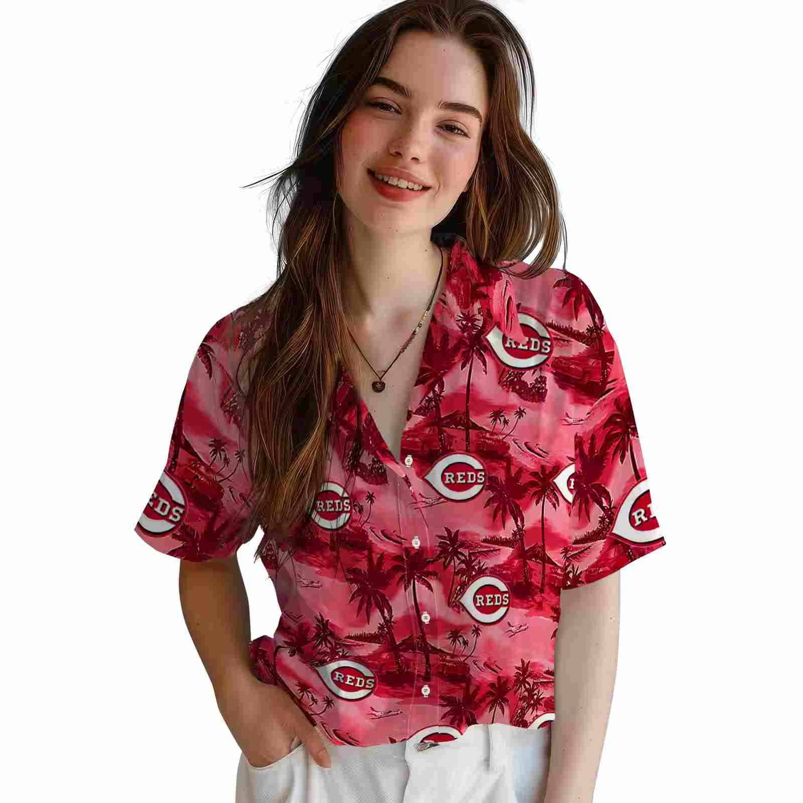 cincinnati reds coastal palms red hawaiian shirt latest model