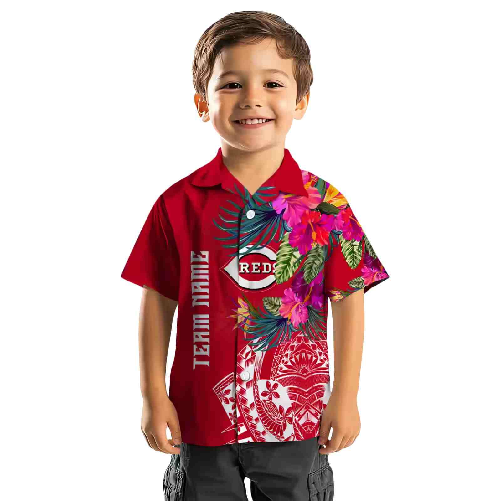 cincinnati reds floral polynesian red hawaiian shirt top rated