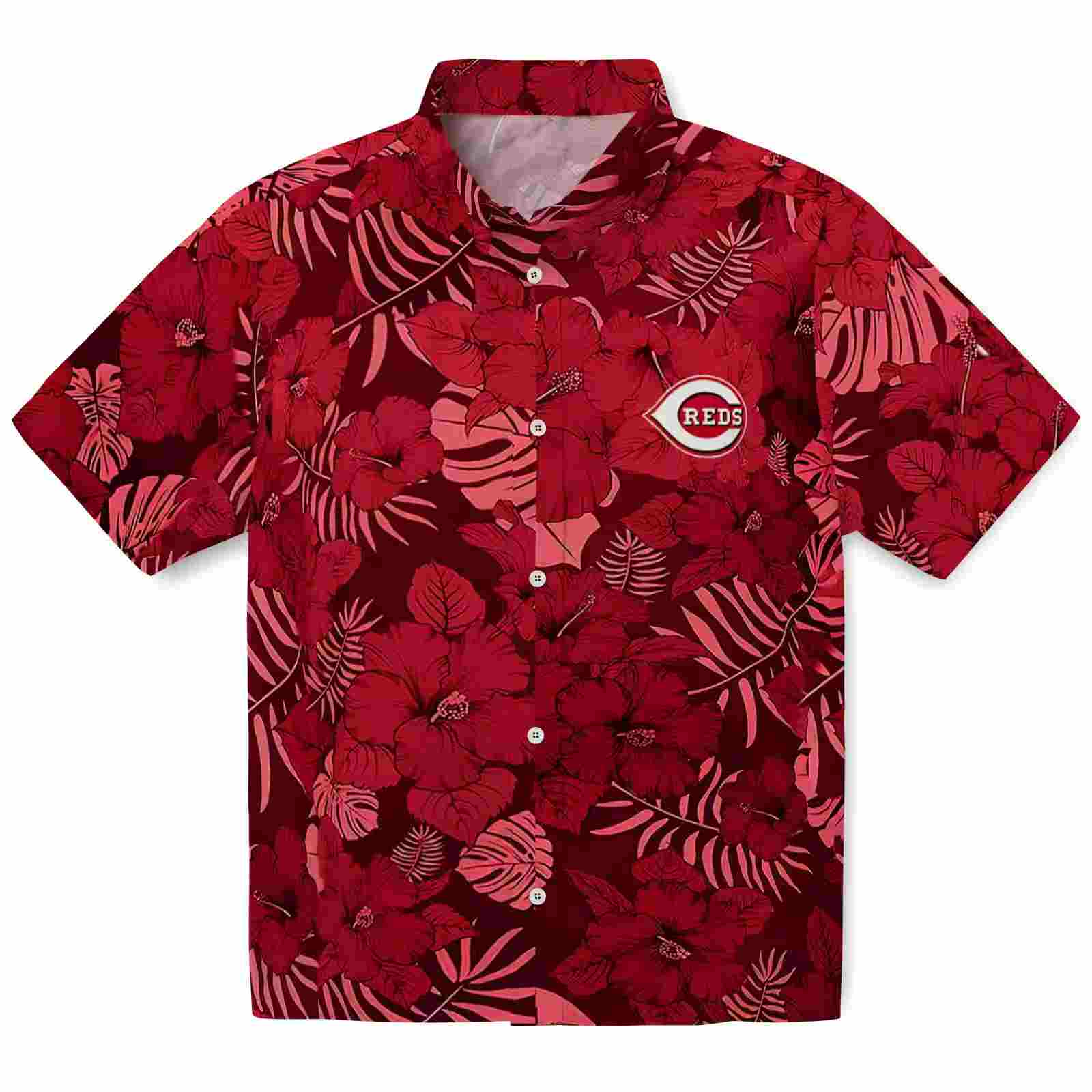 Cincinnati Reds Jungle Vibes Red Hawaiian Shirt