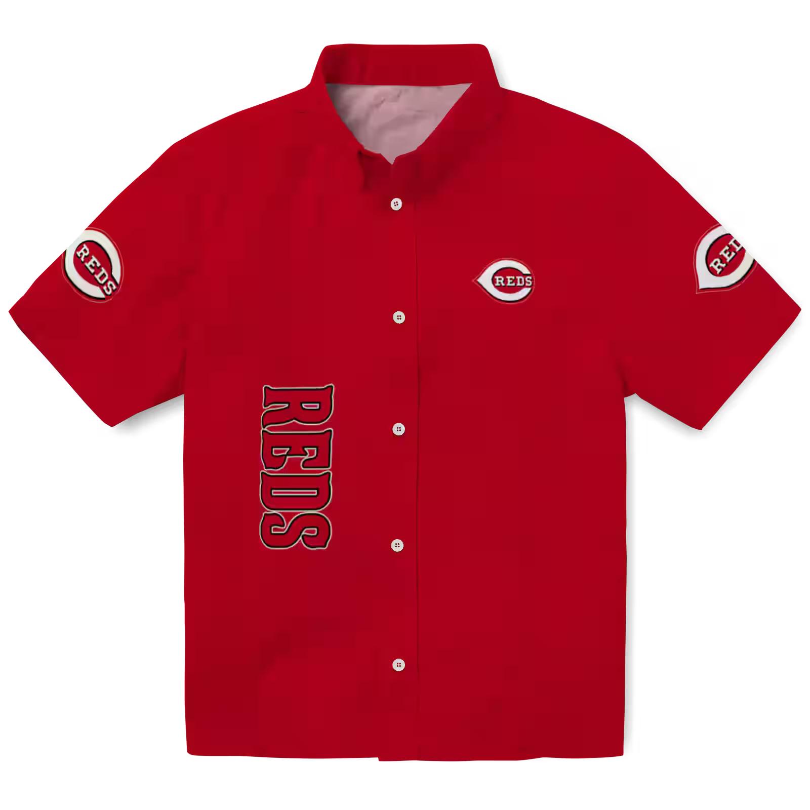 Cincinnati Reds Stuart Minion Red Hawaiian Shirt