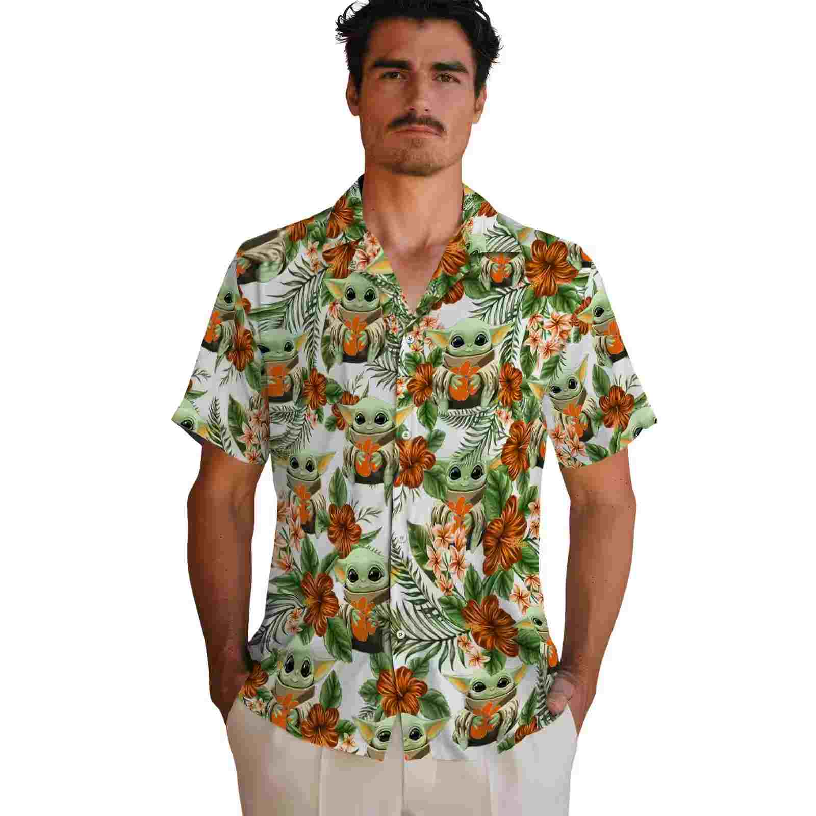 clemson tigers tropical yoda green hawaiian shirt fashion forward