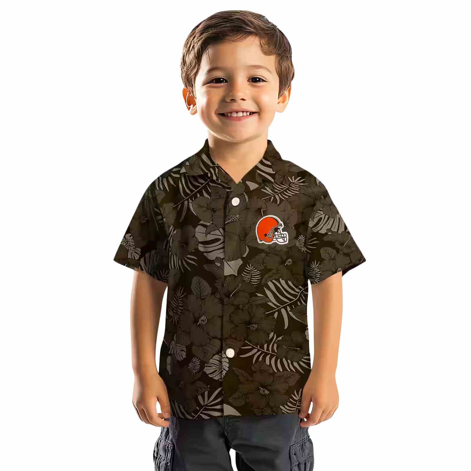 cleveland browns jungle vibes brown hawaiian shirt top rated