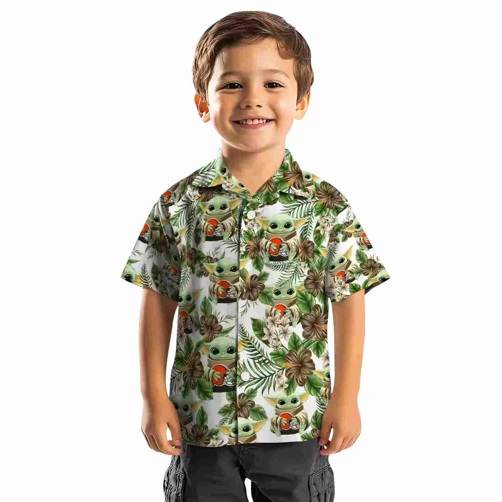 cleveland browns tropical yoda green hawaiian shirt top rated