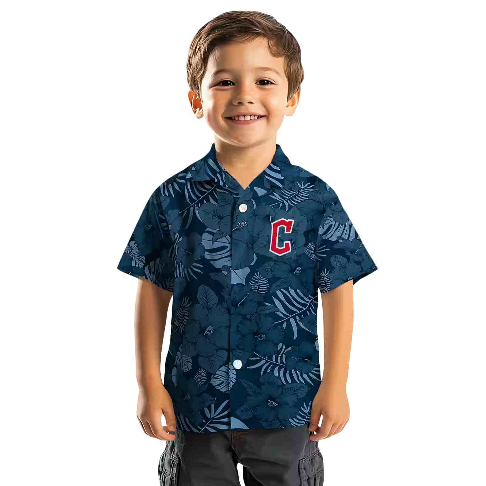 cleveland guardians jungle vibes navy blue hawaiian shirt top rated