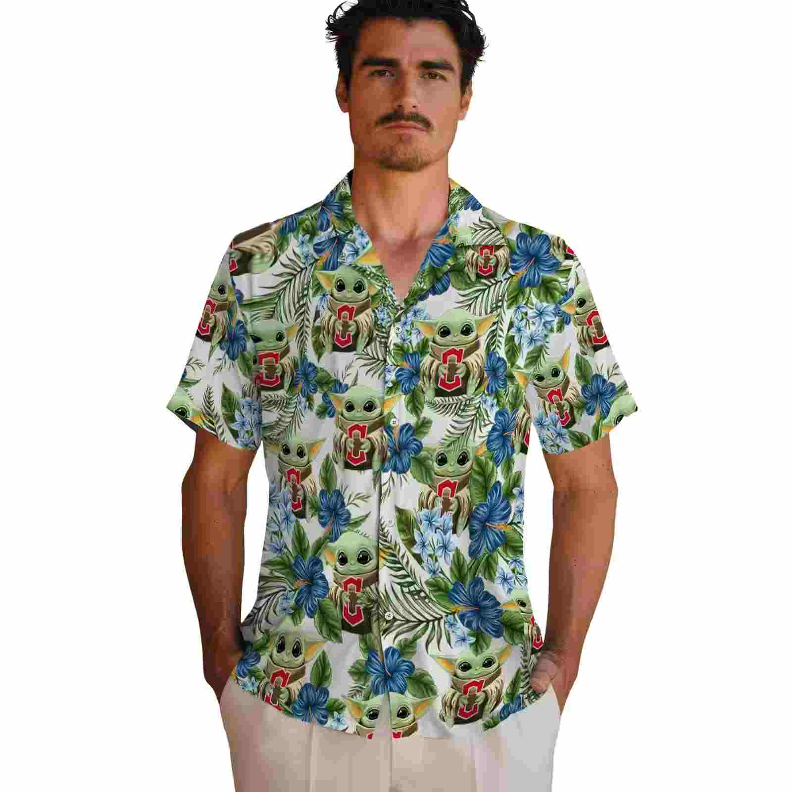 cleveland guardians tropical yoda green hawaiian shirt fashion forward