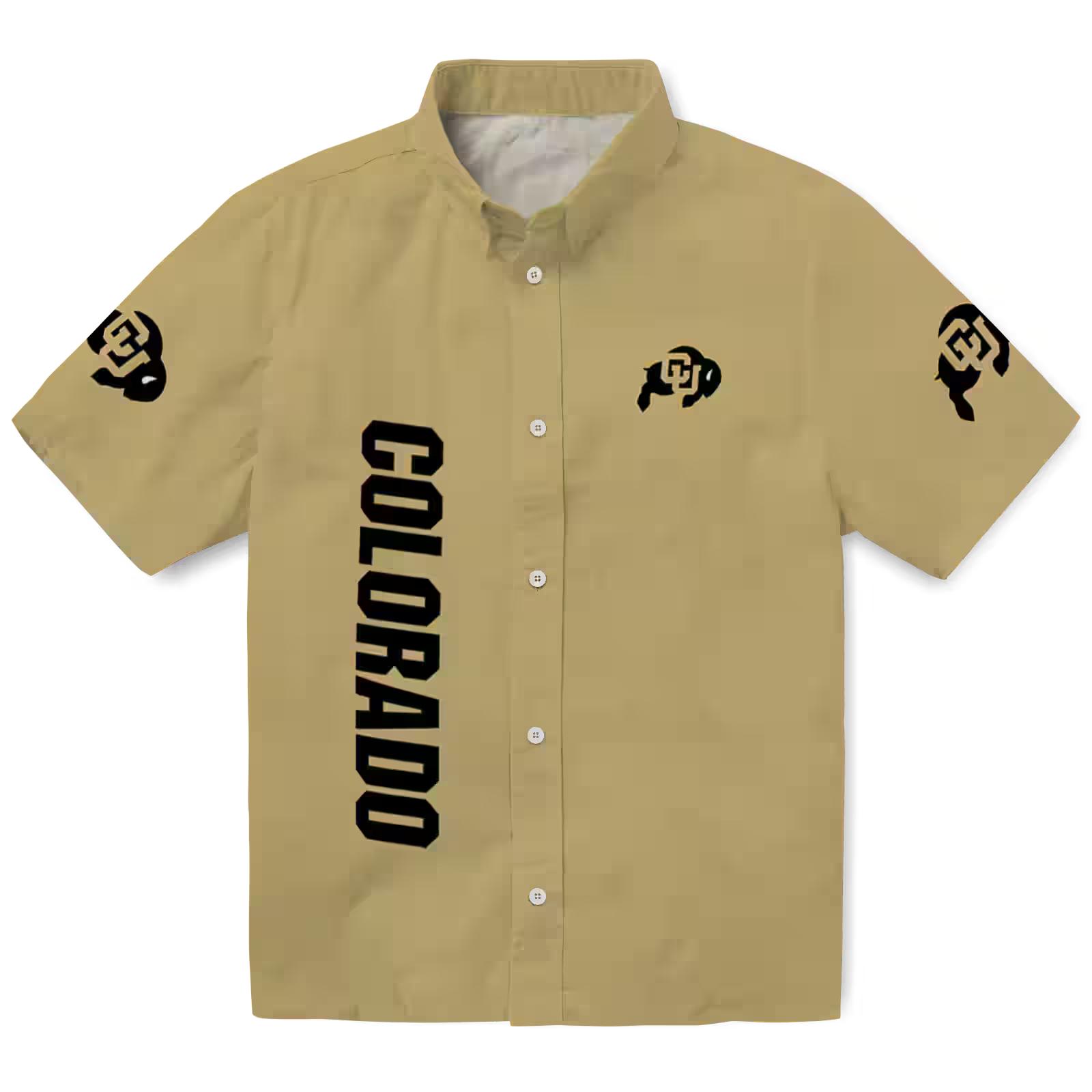 Colorado Buffaloes Stuart Minion Gold Hawaiian Shirt