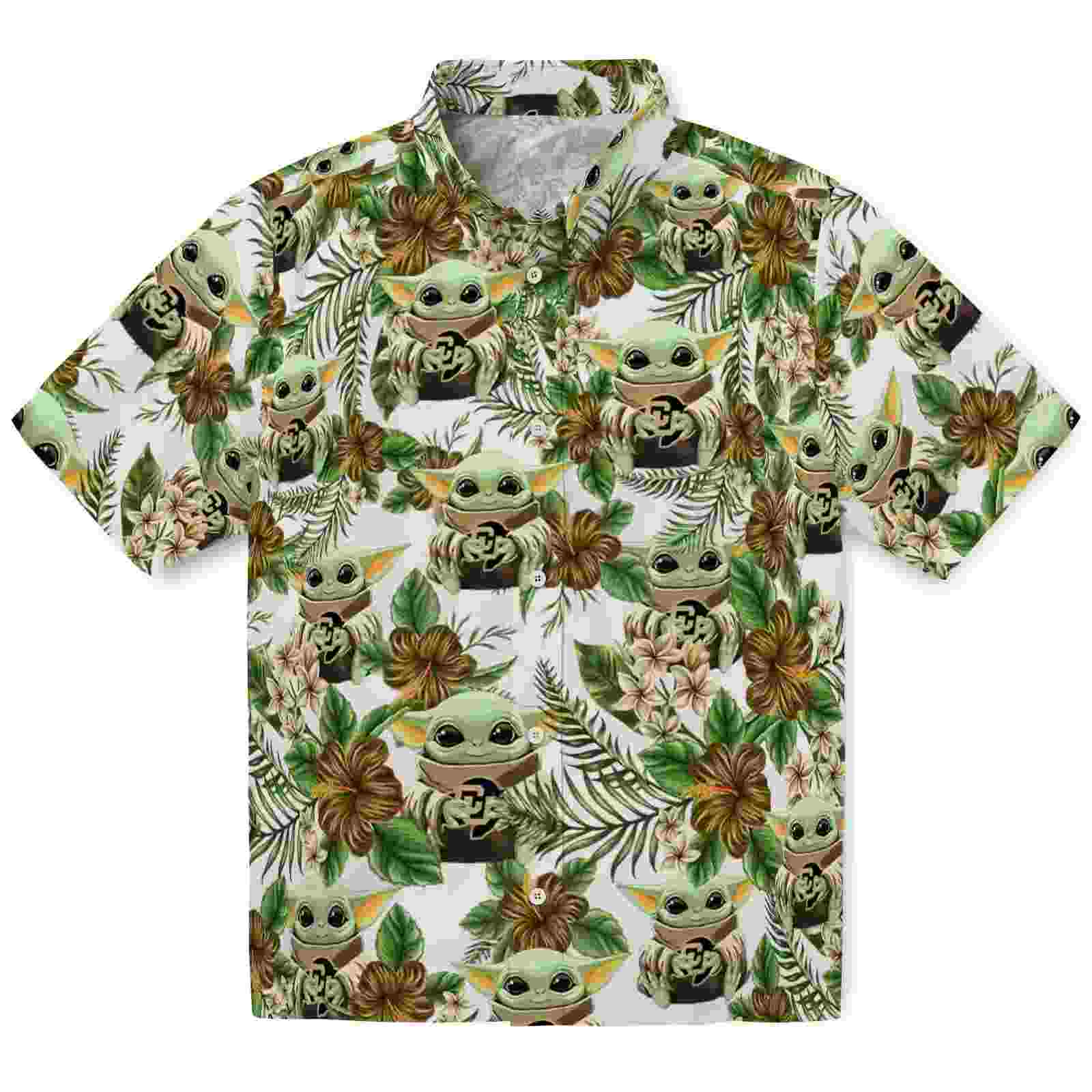 Colorado Buffaloes Tropical Yoda Green Hawaiian Shirt