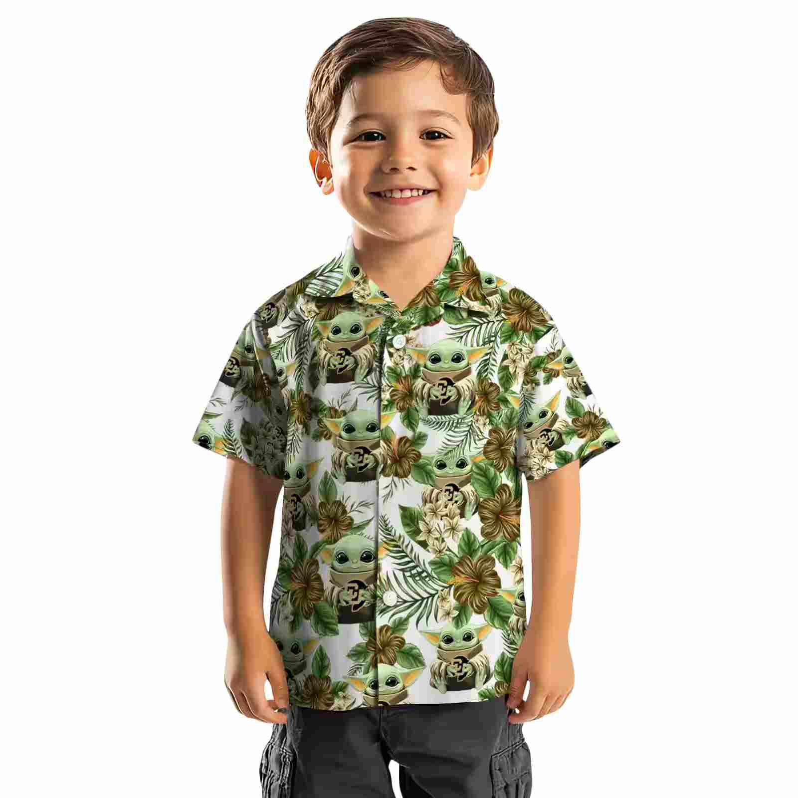 colorado buffaloes tropical yoda green hawaiian shirt top rated