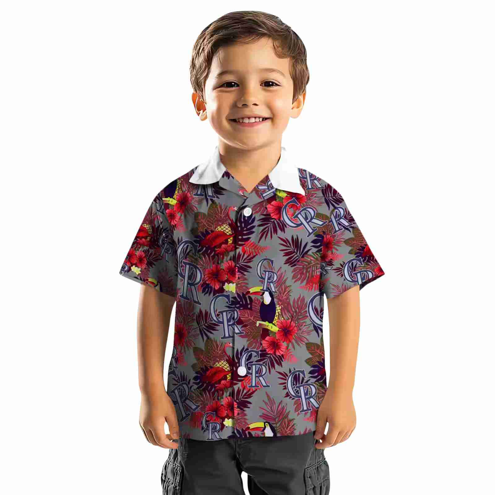 colorado rockies floral toucan blue red hawaiian shirt top rated