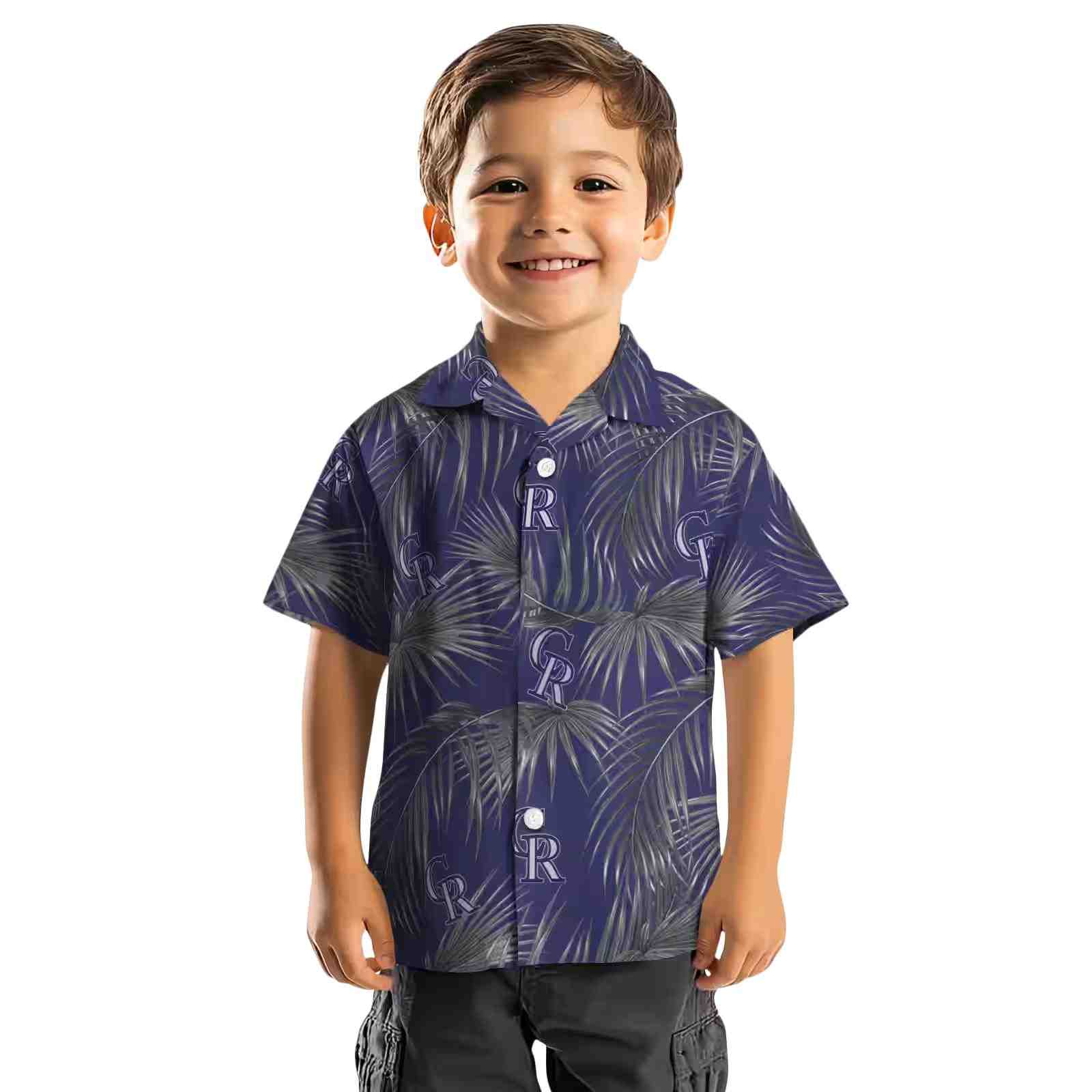 colorado rockies leafy palms blue hawaiian shirt top rated