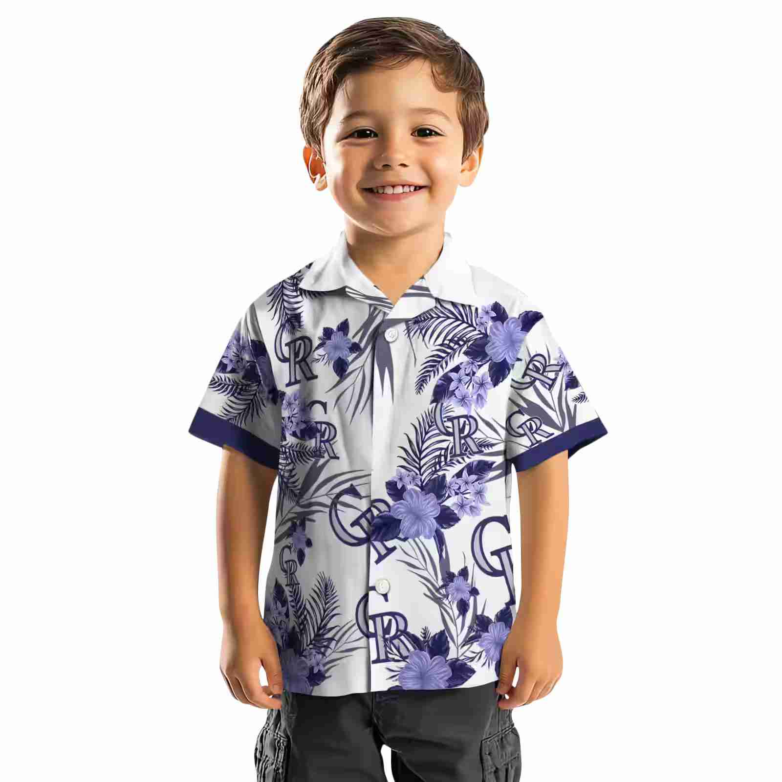 colorado rockies patriotic hibiscus design blue white hawaiian shirt top rated