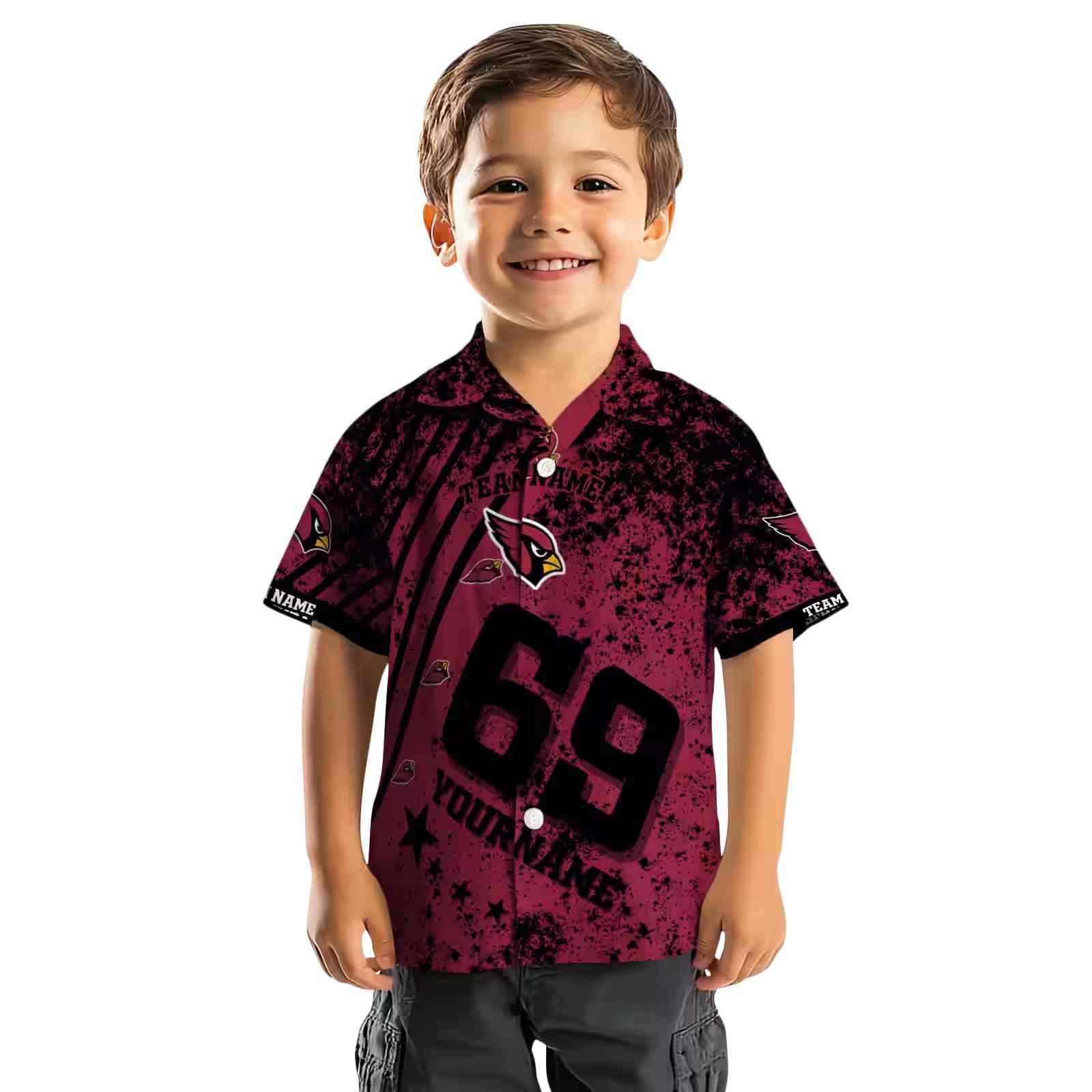 custom arizona cardinals star stripes red hawaiian shirt top rated