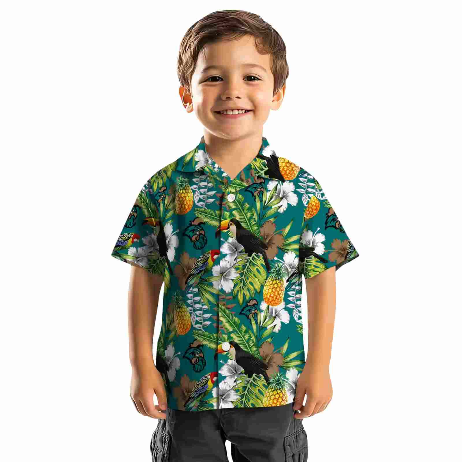 custom coastal carolina chanticleers tropical toucan green hawaiian shirt top rated