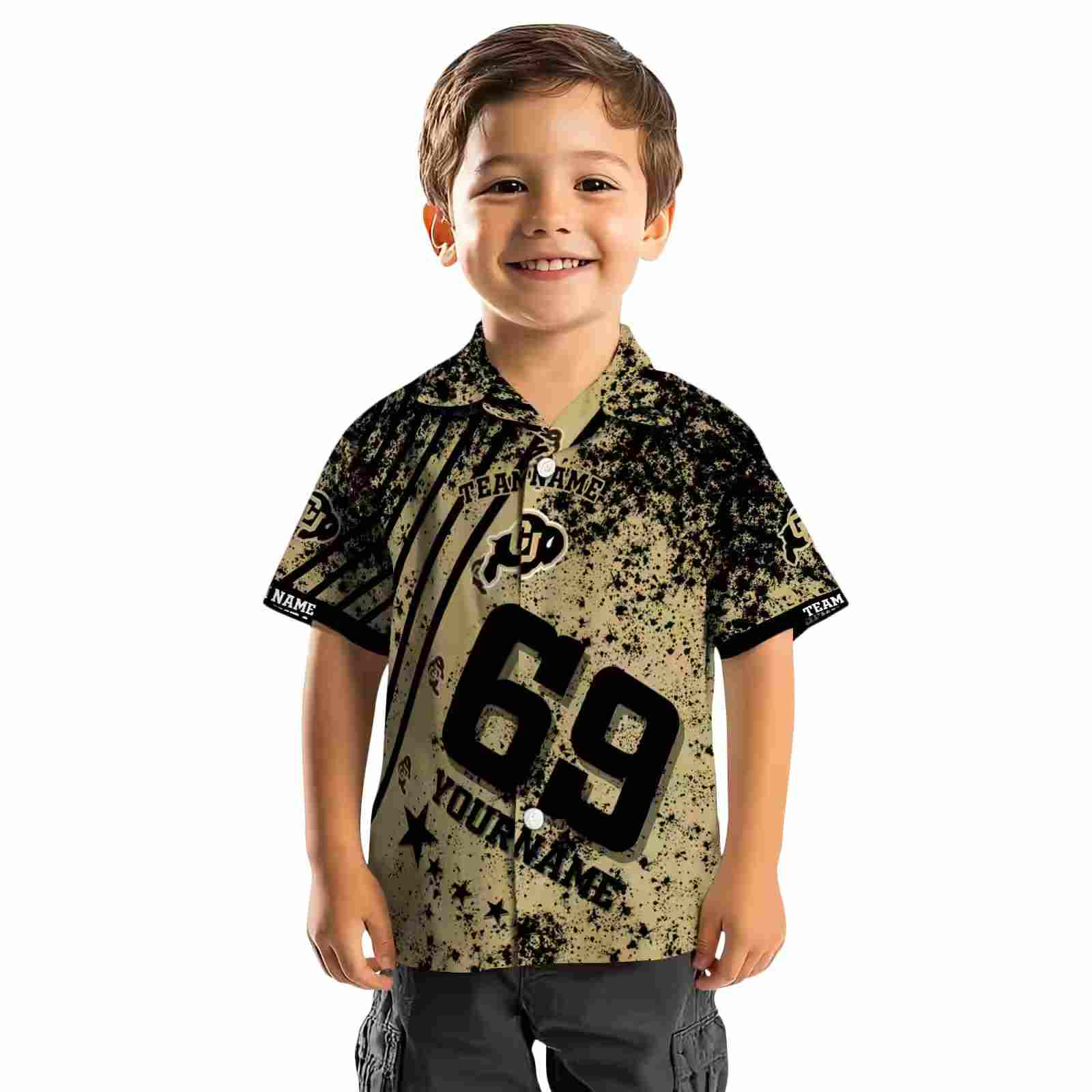 custom colorado buffaloes star stripes gold hawaiian shirt top rated