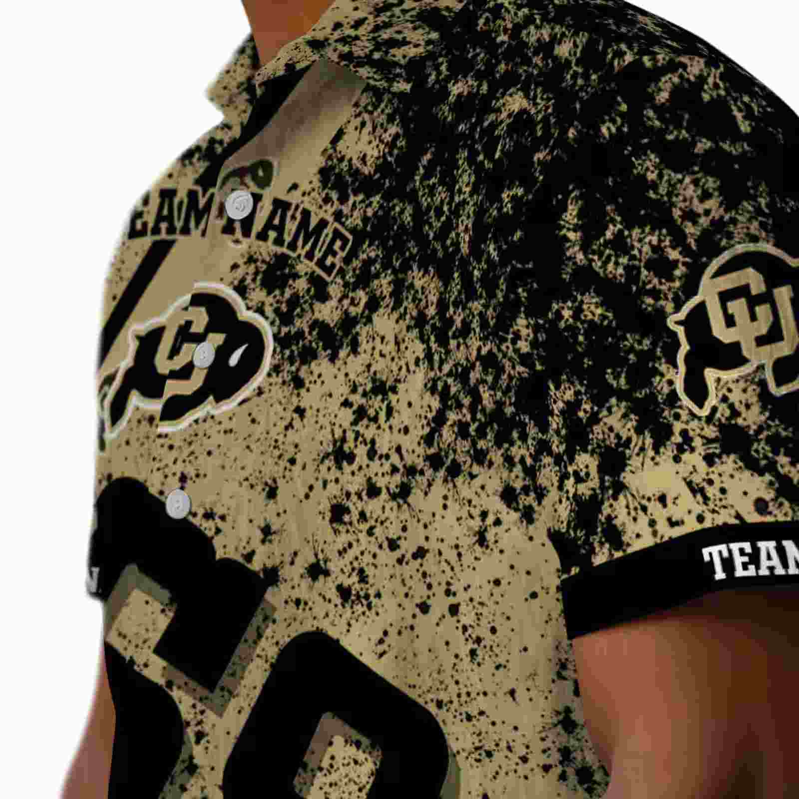 custom colorado buffaloes star stripes gold hawaiian shirt trendy