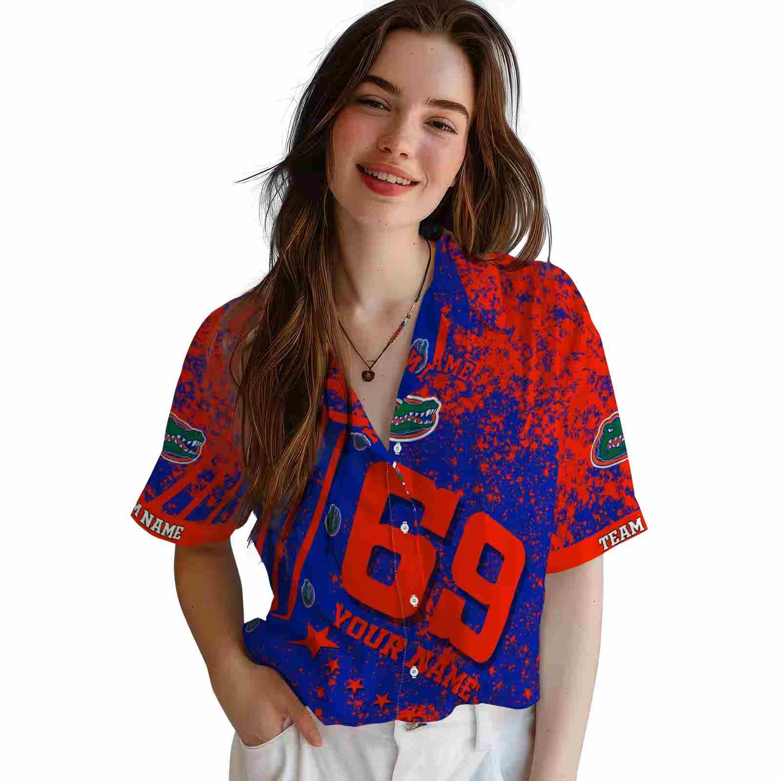 custom florida gators star stripes blue hawaiian shirt latest model