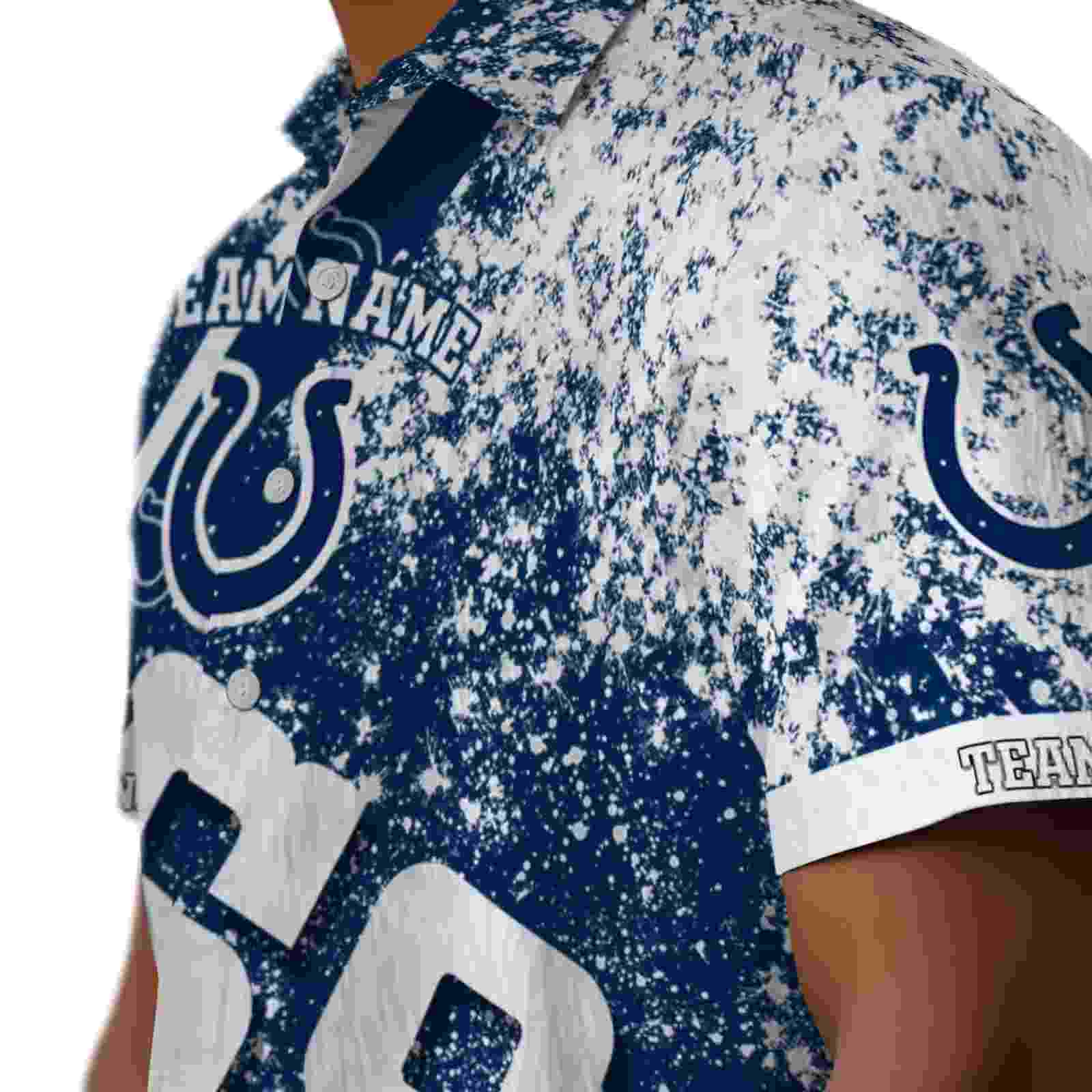 custom indianapolis colts star stripes blue hawaiian shirt trendy