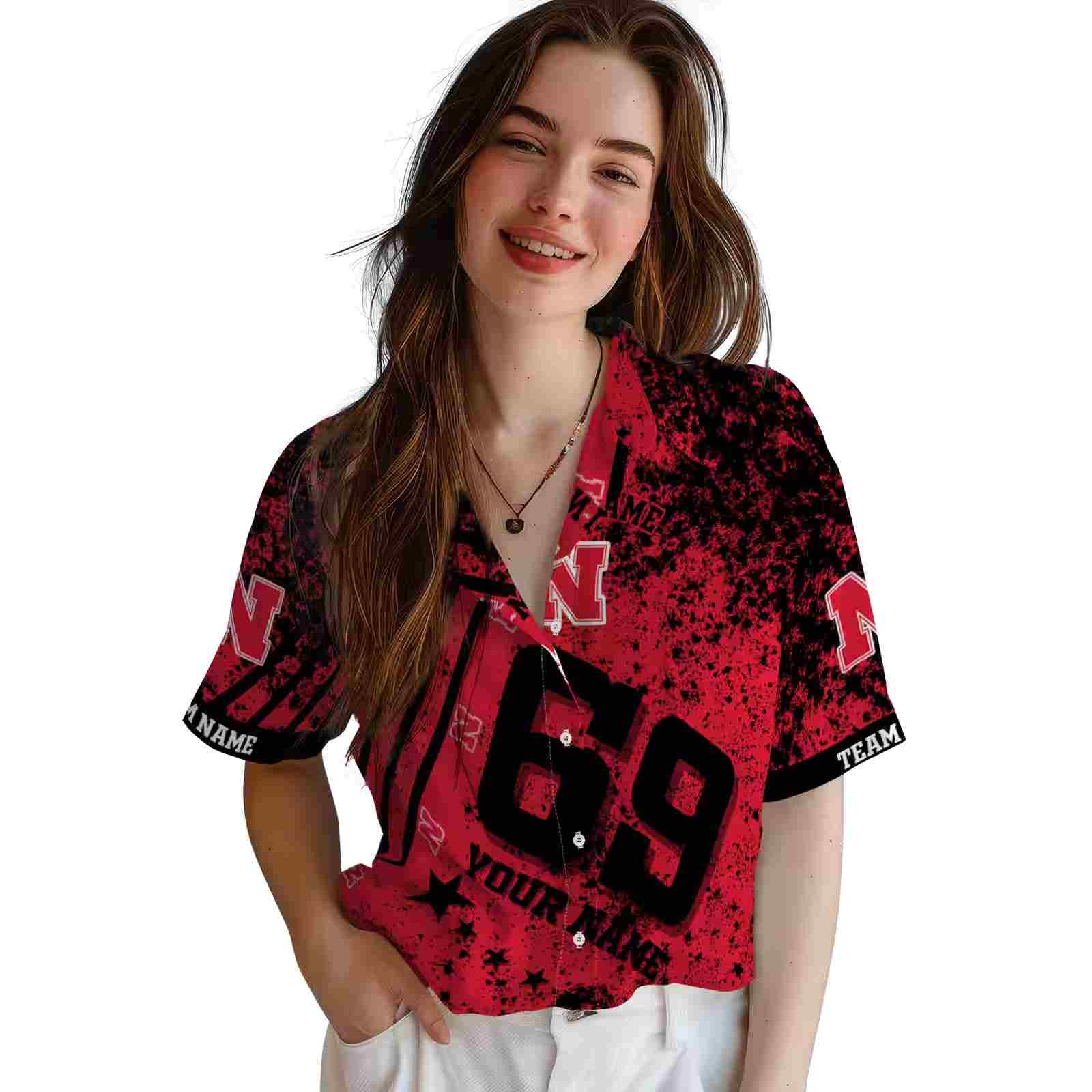 custom nebraska cornhuskers star stripes red hawaiian shirt latest model